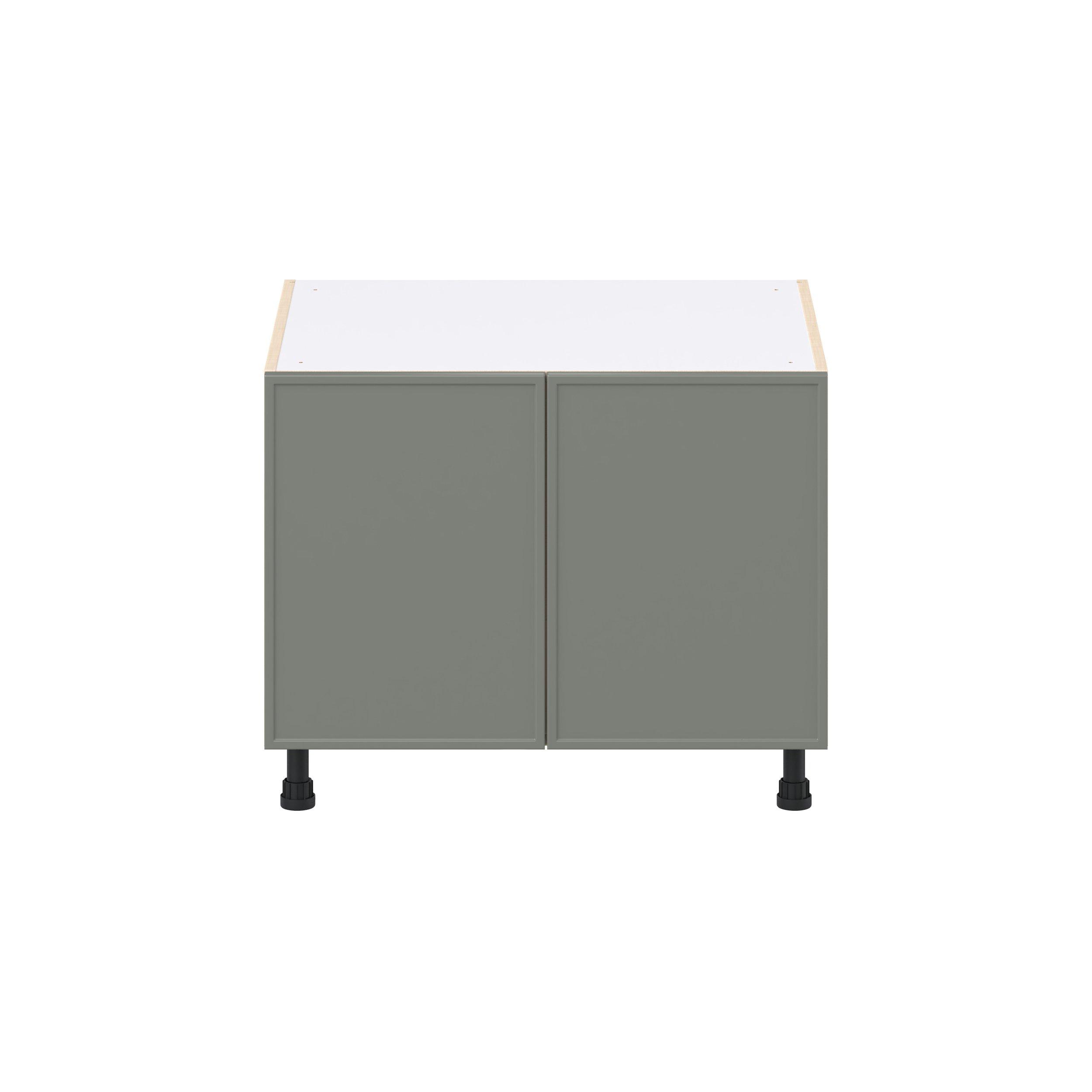 Linden 30 in. Painted Moss Green Apron Sink Base