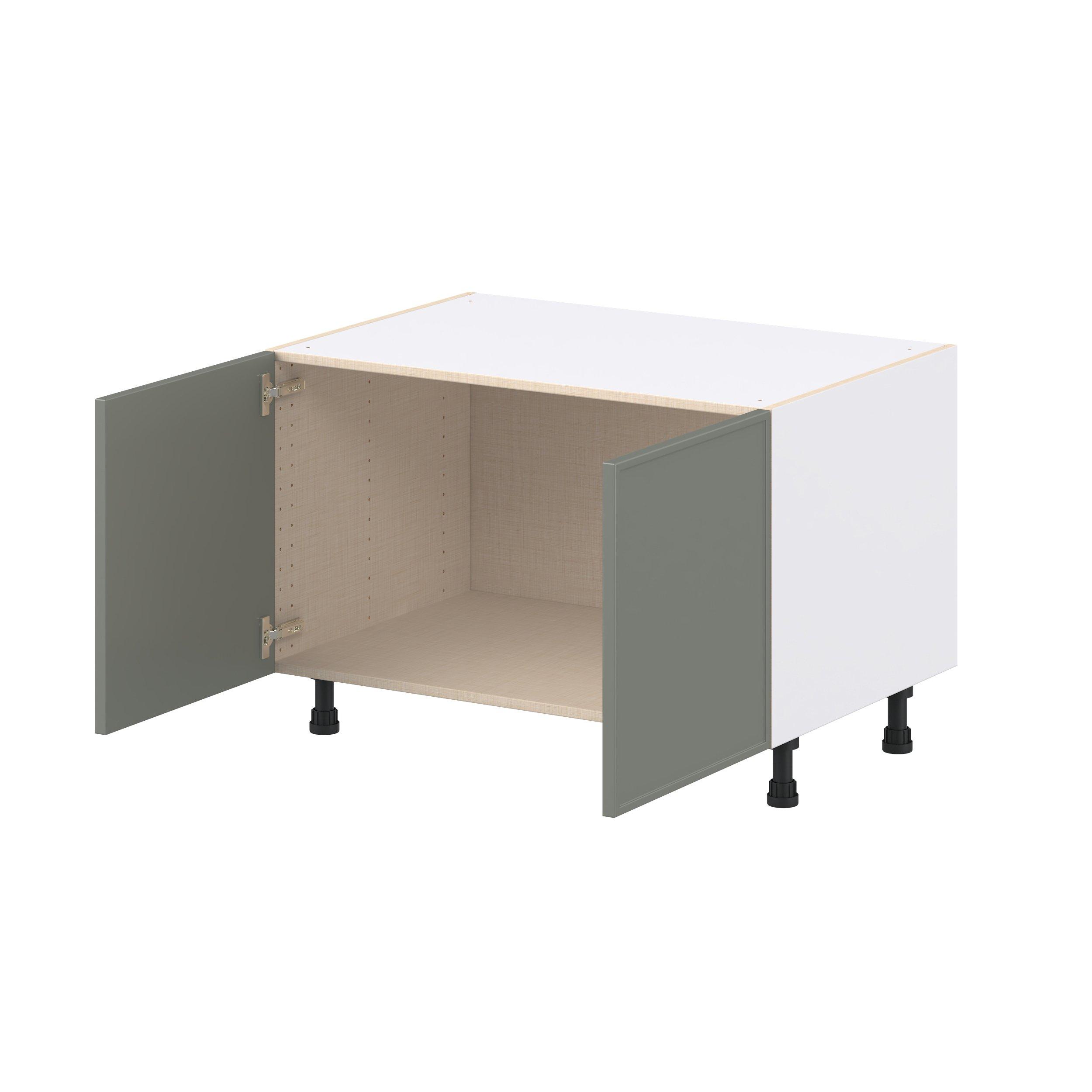 Linden 36 in. Painted Moss Green Apron Sink Base