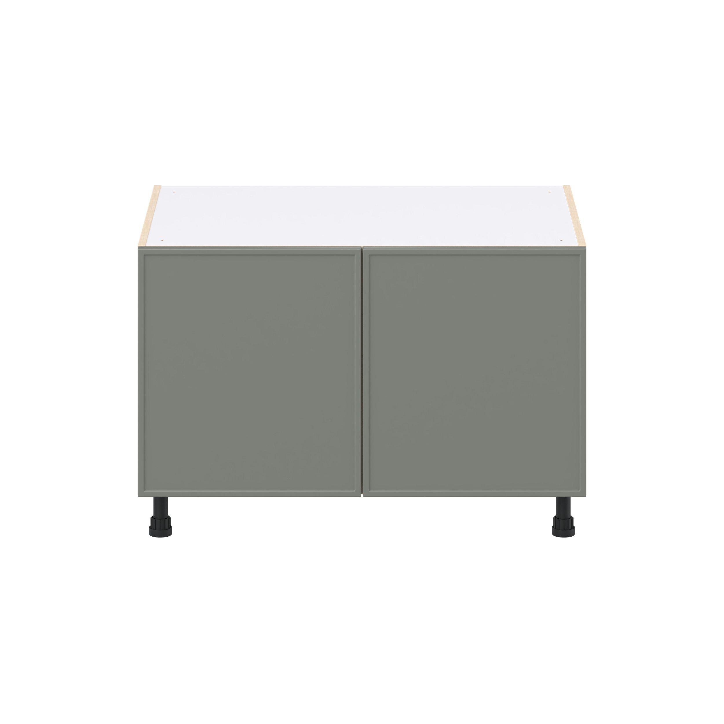 Linden 36 in. Painted Moss Green Apron Sink Base