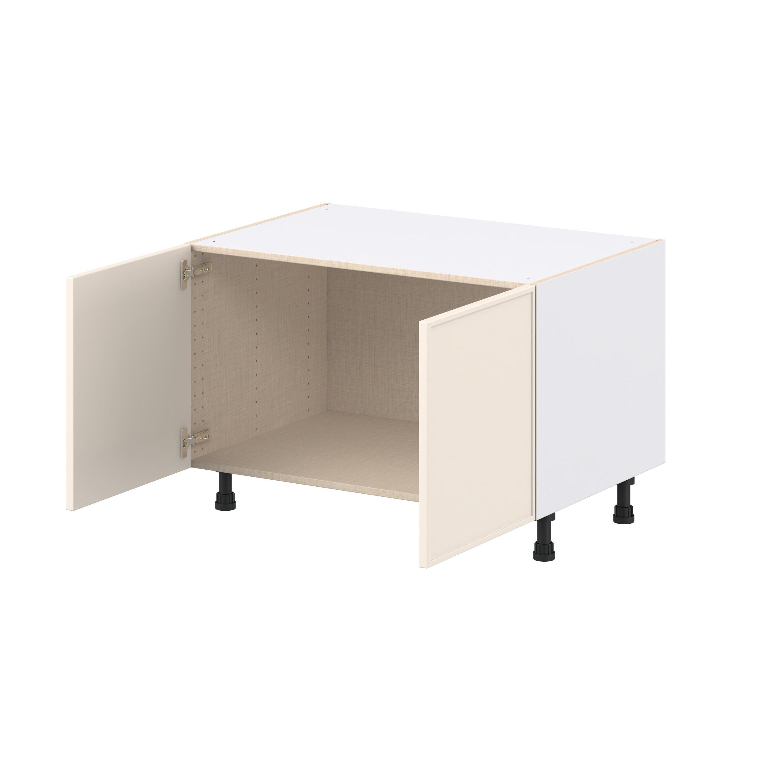 Linden 36 in. Painted Washed Linen Apron Sink Base
