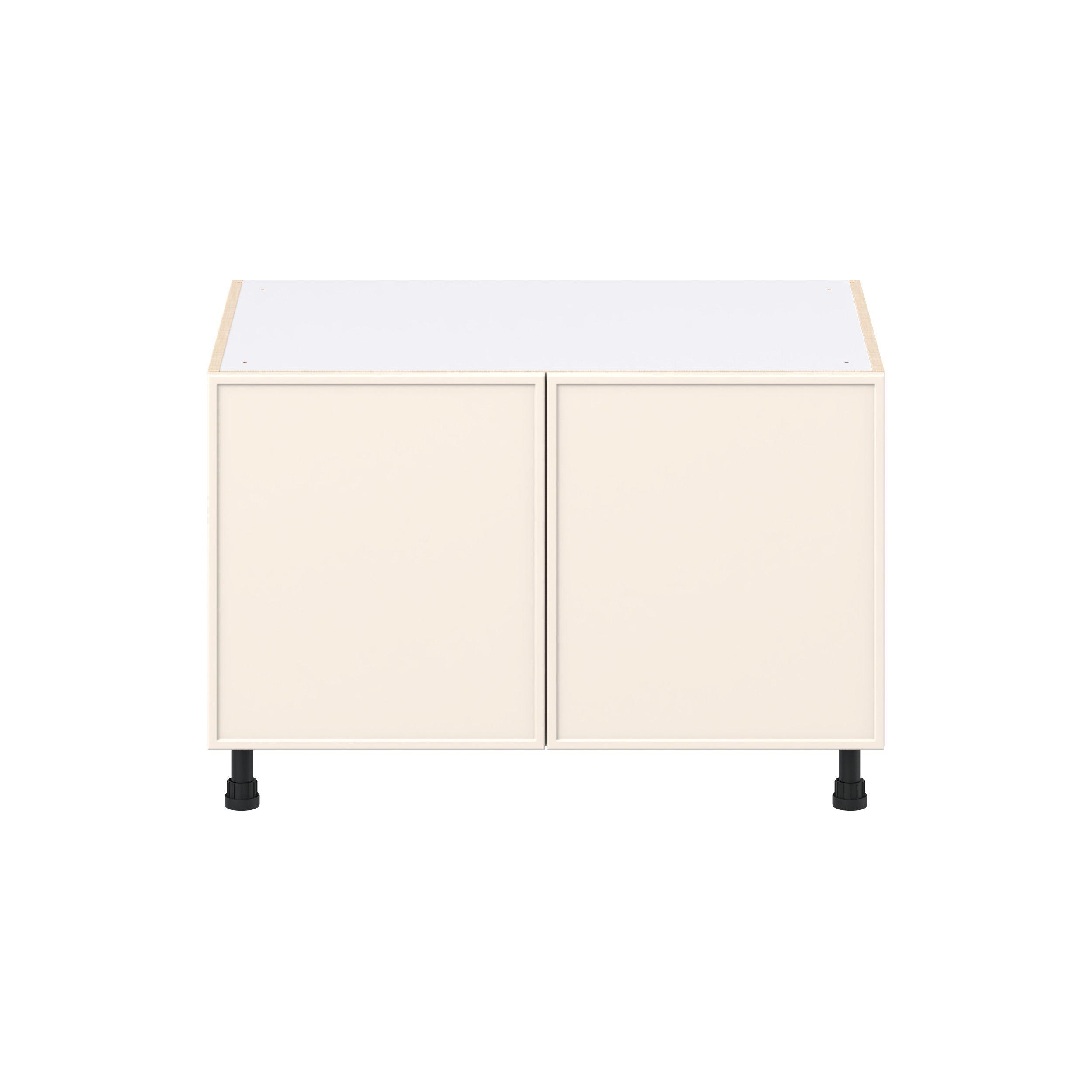 Linden 36 in. Painted Washed Linen Apron Sink Base