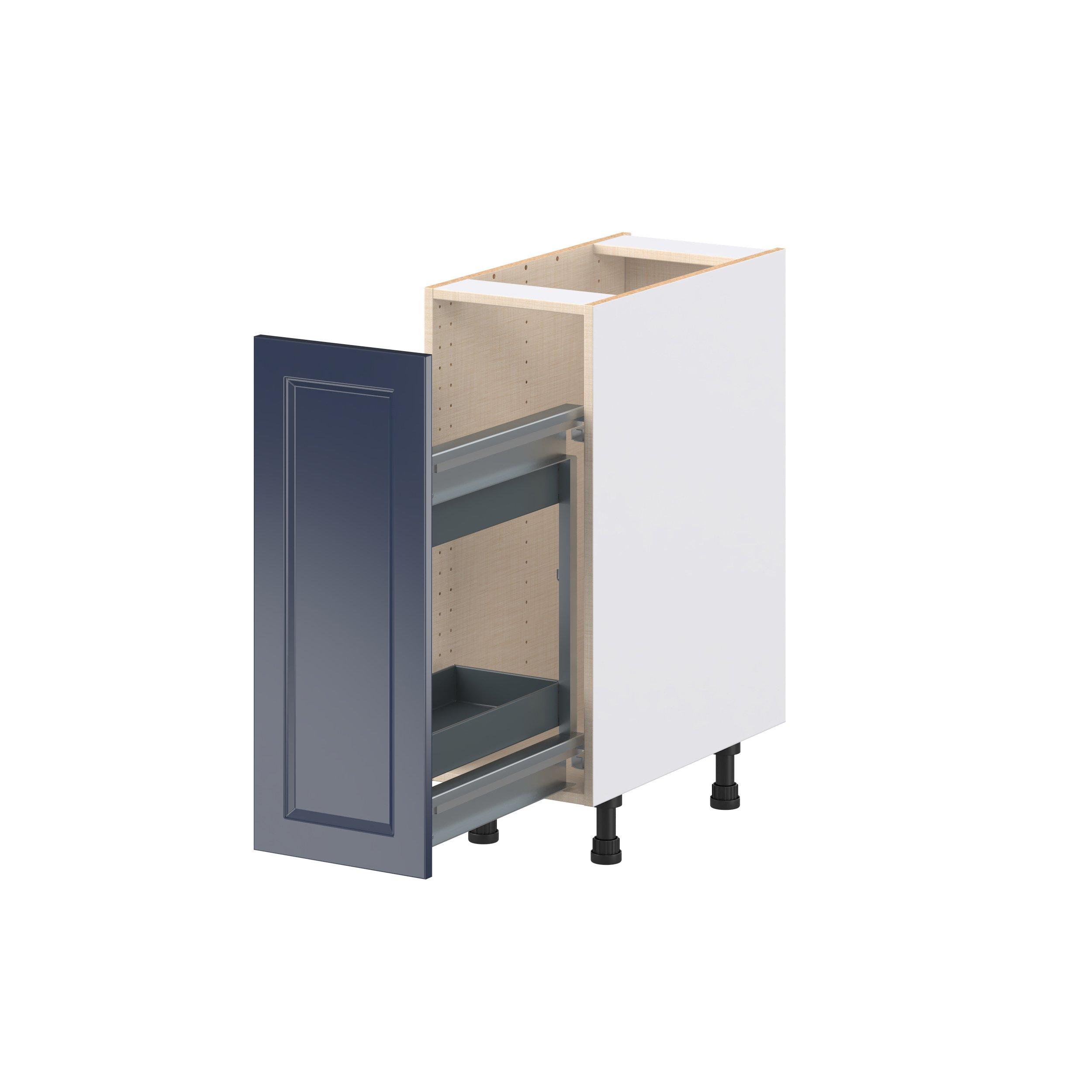 Peachtree 12 in. Painted Midnight Blue Spice Rack Pull-Out Base Cabinet