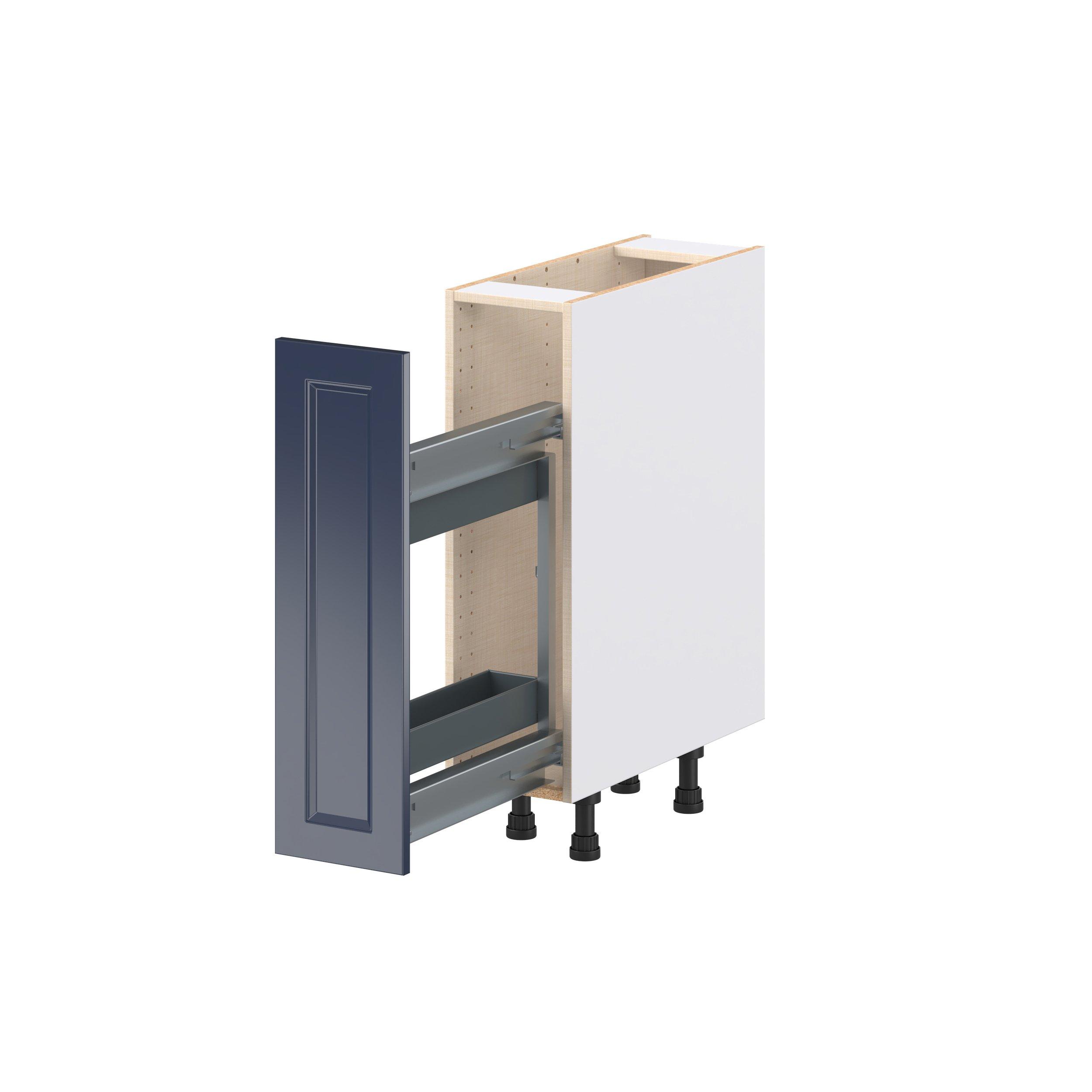 Peachtree 9 in. Painted Midnight Blue Spice Rack Pull-Out Base Cabinet