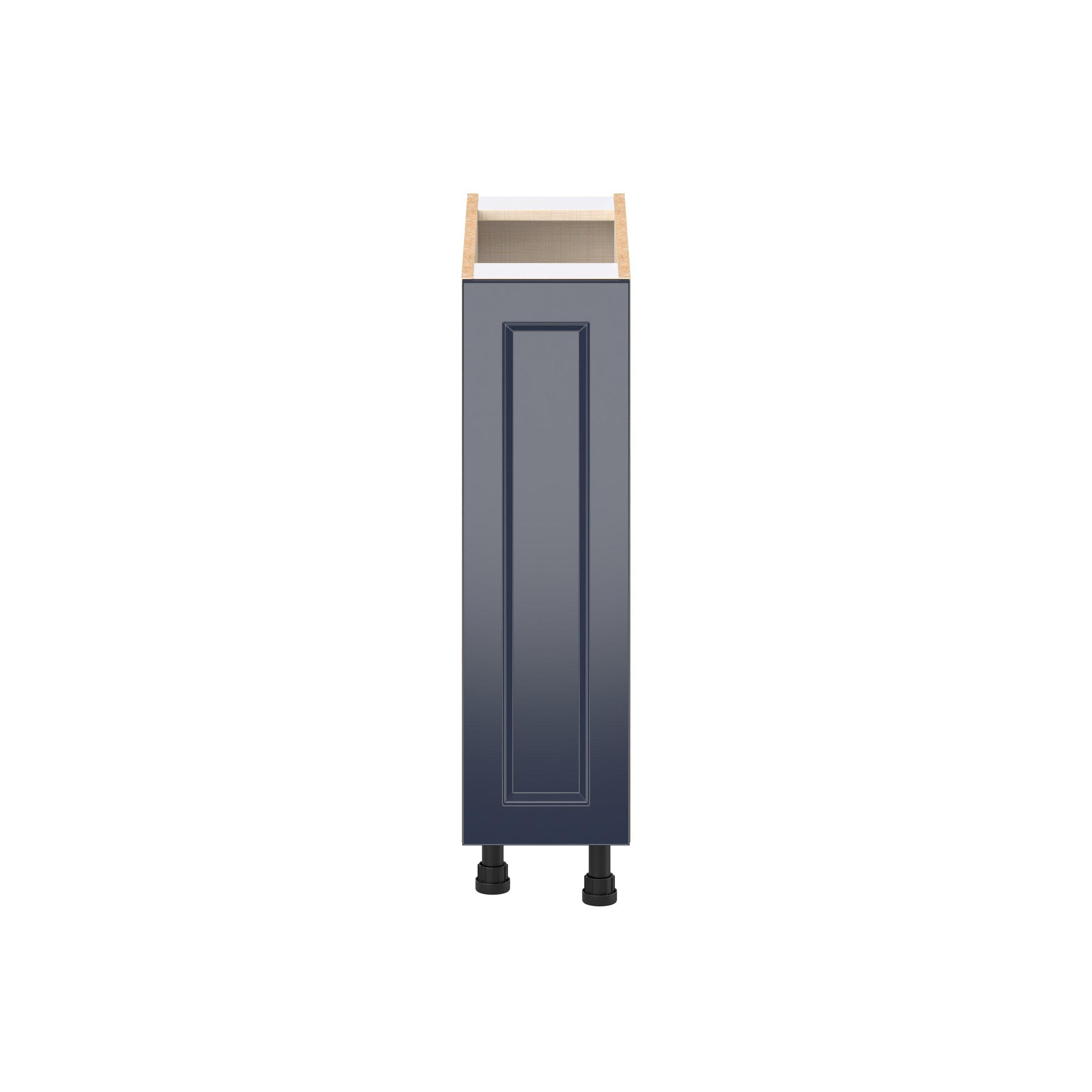 Peachtree 9 in. Painted Midnight Blue Spice Rack Pull-Out Base Cabinet