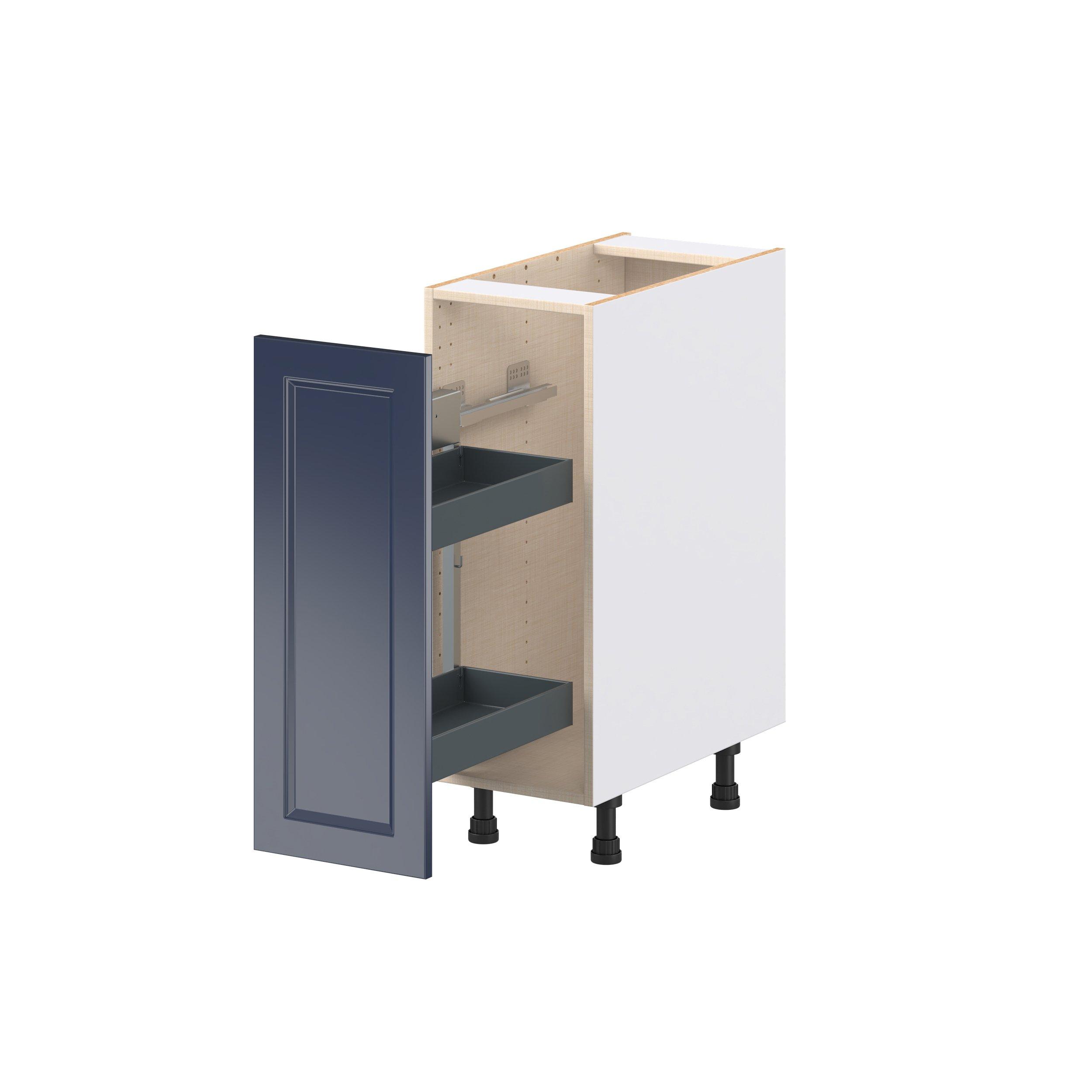 Peachtree 12 in. Painted Midnight Blue Spice Rack Pull-Out Base Cabinet