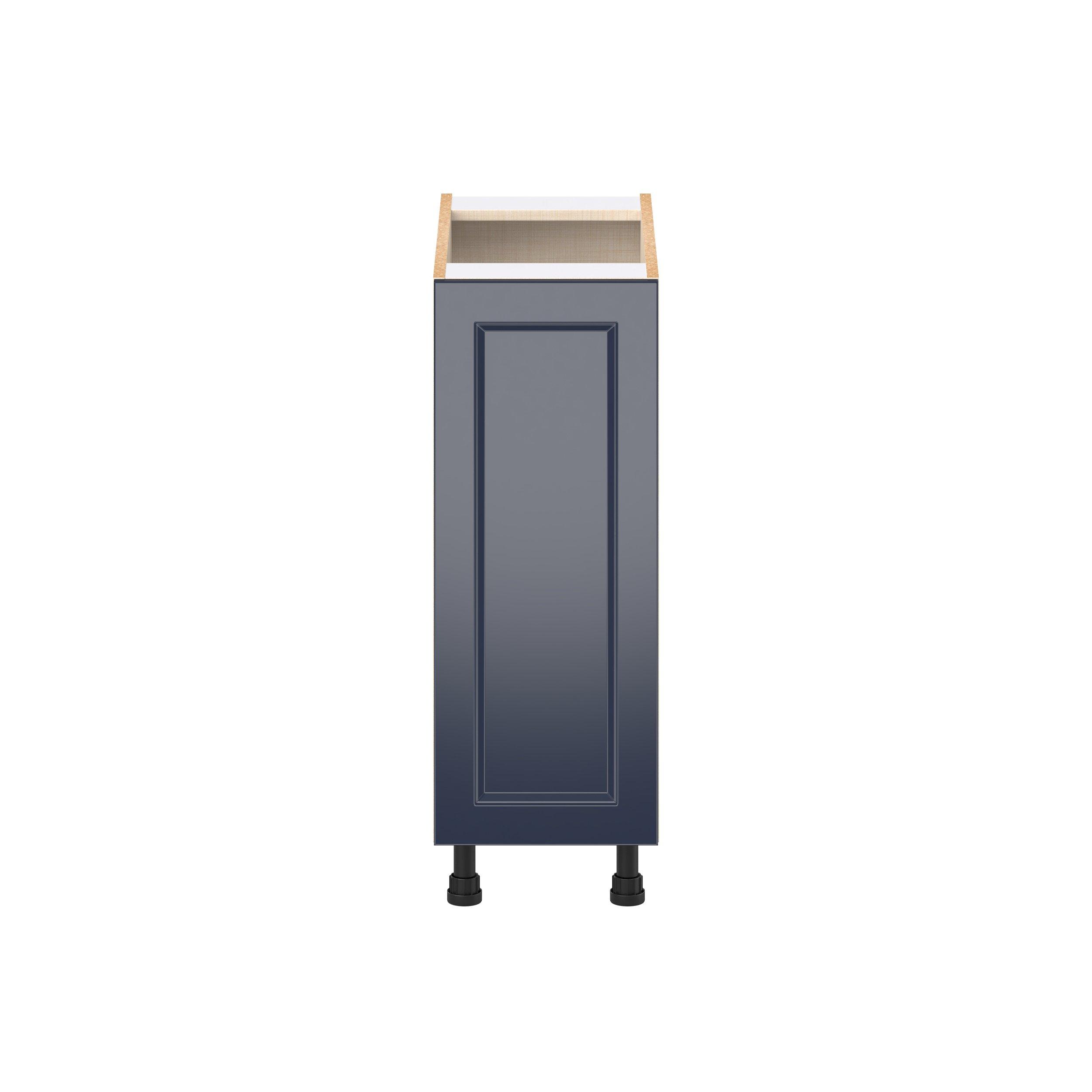 Peachtree 12 in. Painted Midnight Blue Spice Rack Pull-Out Base Cabinet