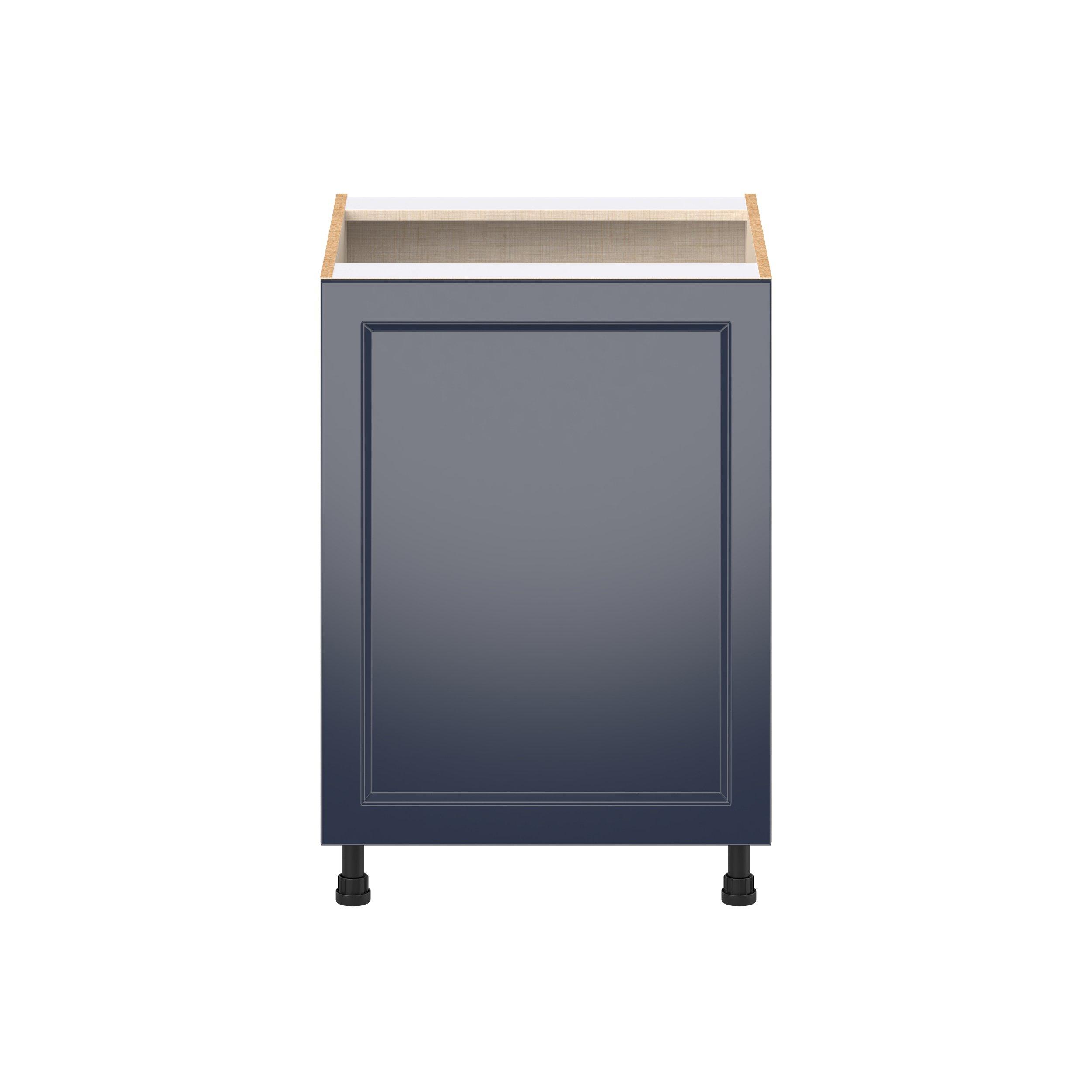 Peachtree 24 in. Painted Midnight Blue Trash Can Pull-Out Base Cabinet