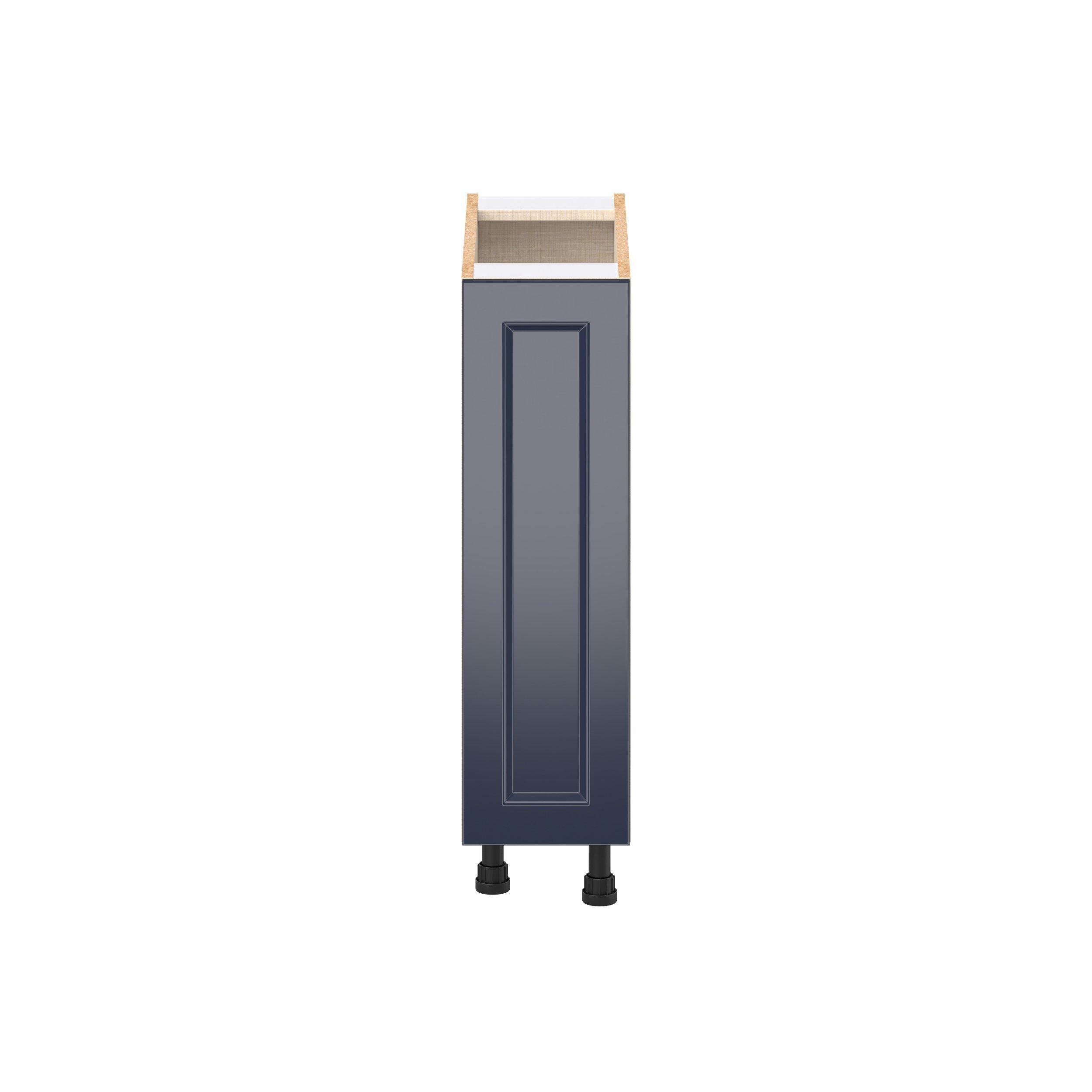 Peachtree 9 in. Painted Midnight Blue Spice Rack Pull-Out Base Cabinet