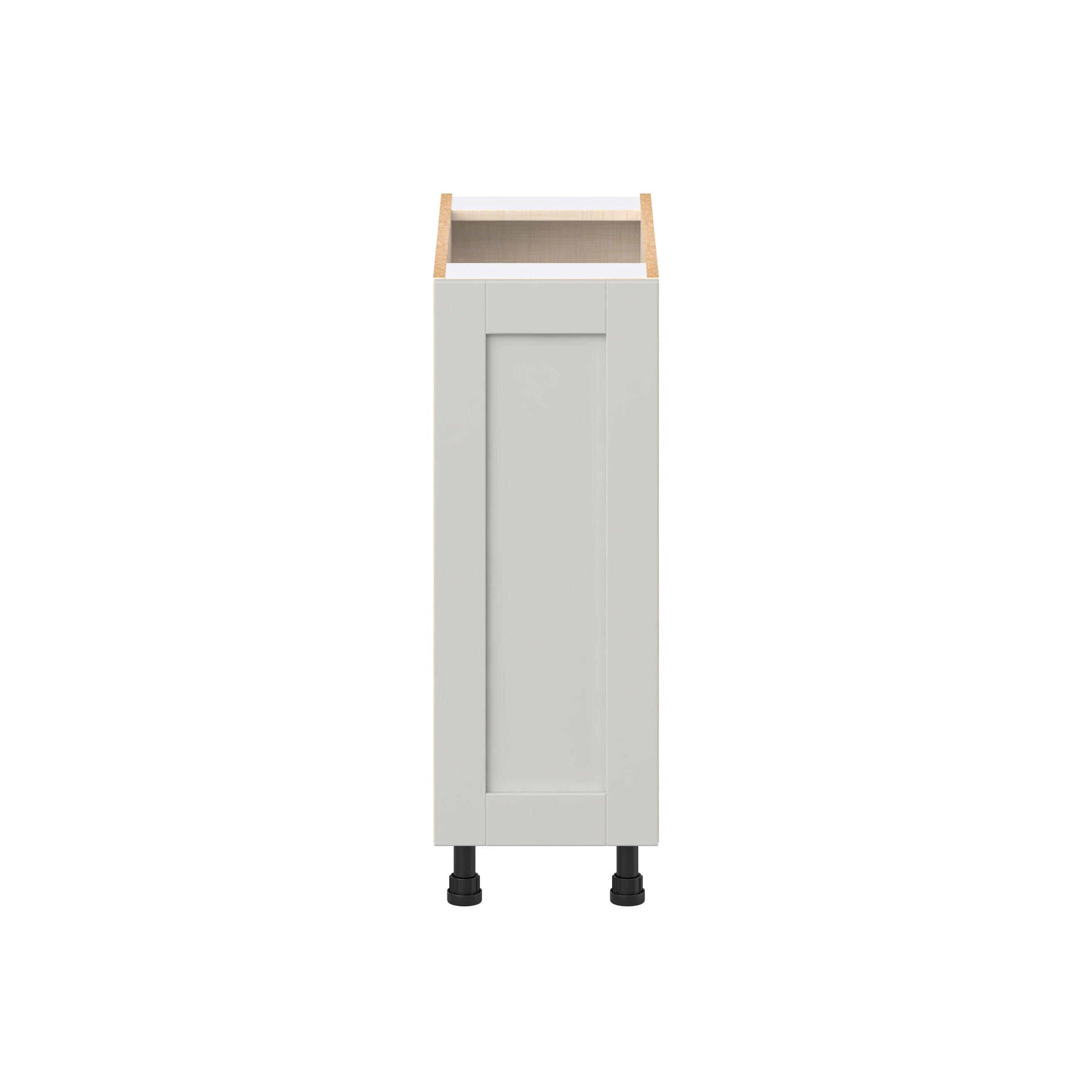 Summerhill 12 in. Light Gray Spice Rack Pull-Out Base Cabinet