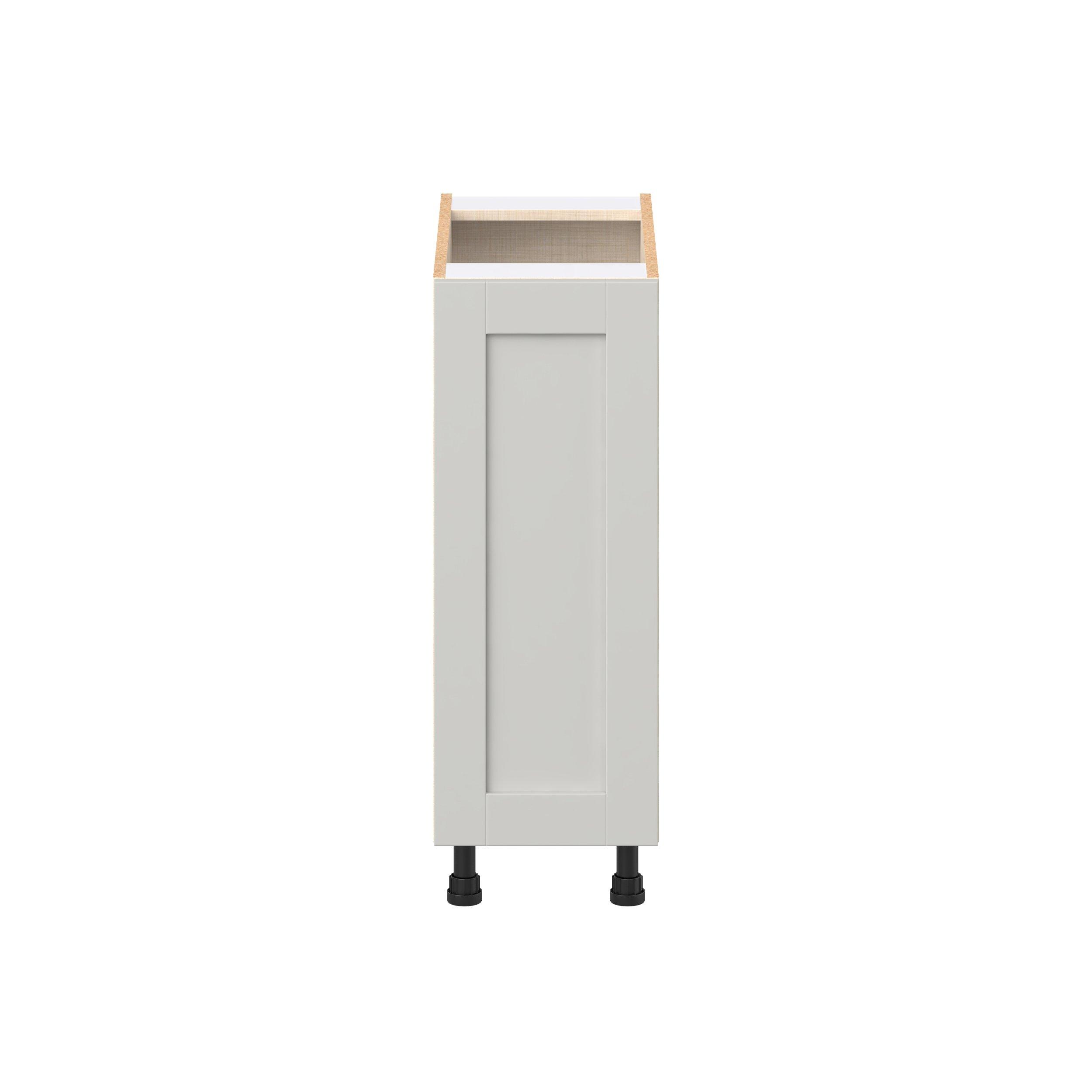 Summerhill 12 in. Light Gray Spice Rack Pull-Out Base Cabinet