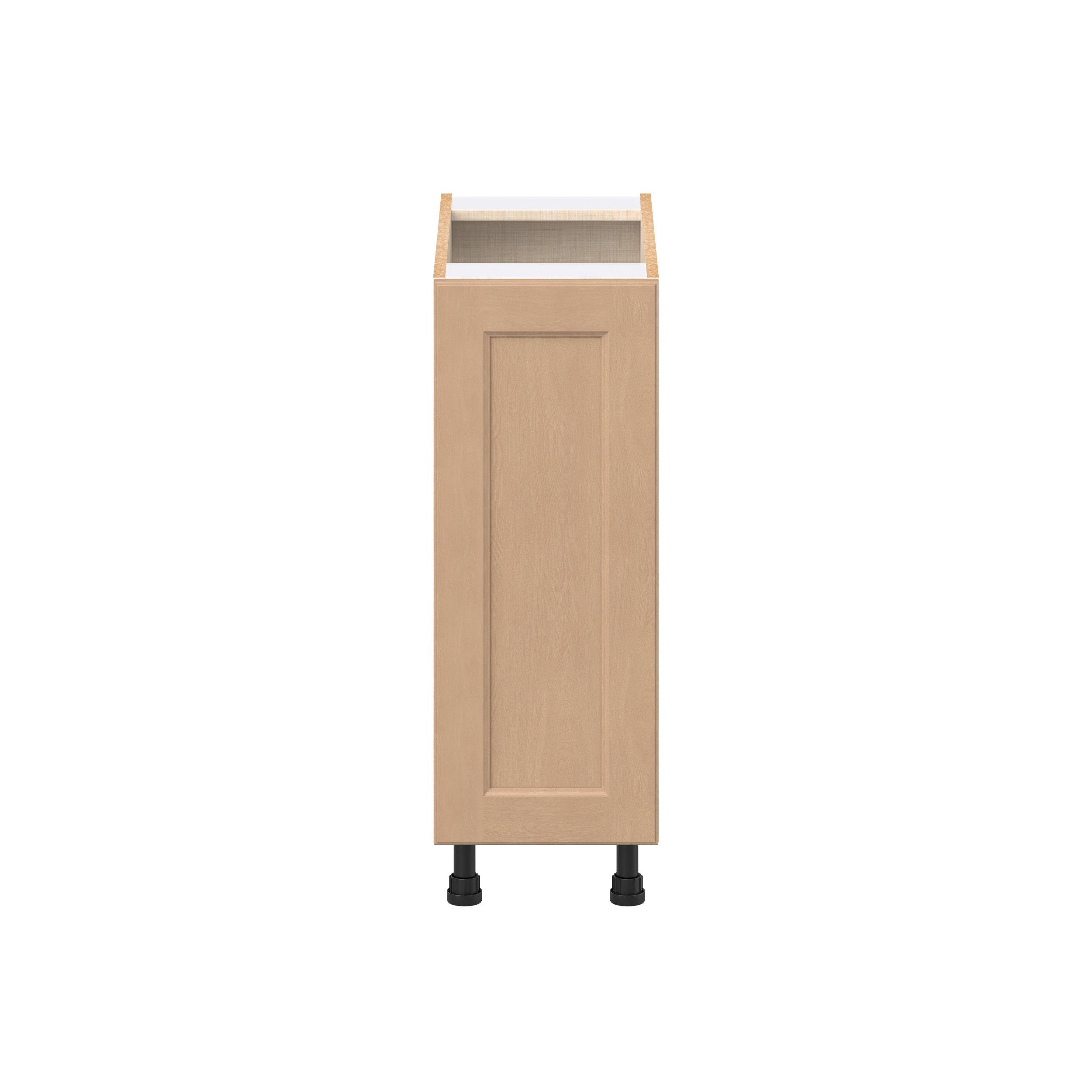 Sugarhill 12 in. Stained Sugar Cookie Spice Rack Pull-Out Base Cabinet