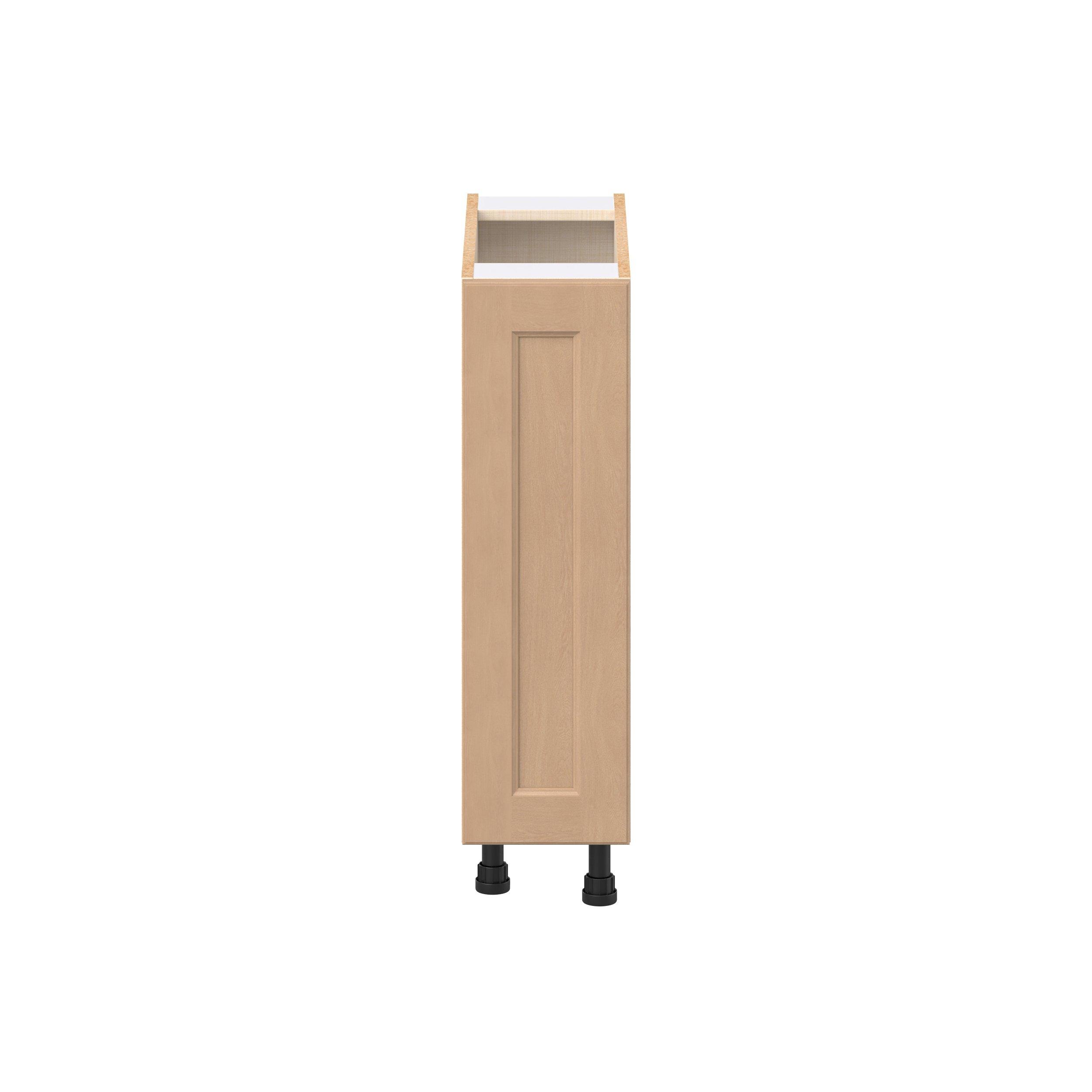 Sugarhill 9 in. Stained Sugar Cookie Spice Rack Pull-Out Base Cabinet