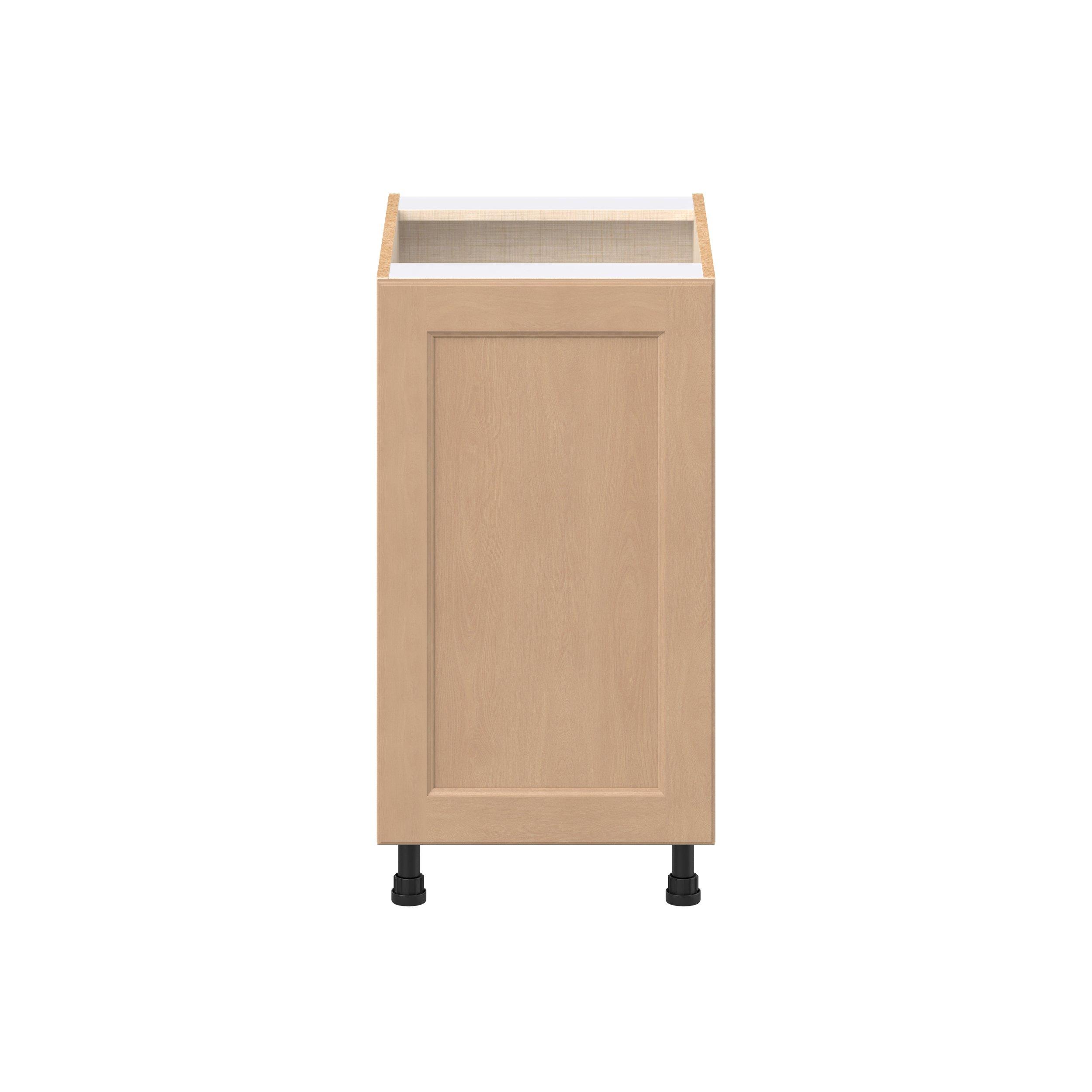 Sugarhill 18 in. Stained Sugar Cookie Trash Can Pull-Out Base Cabinet