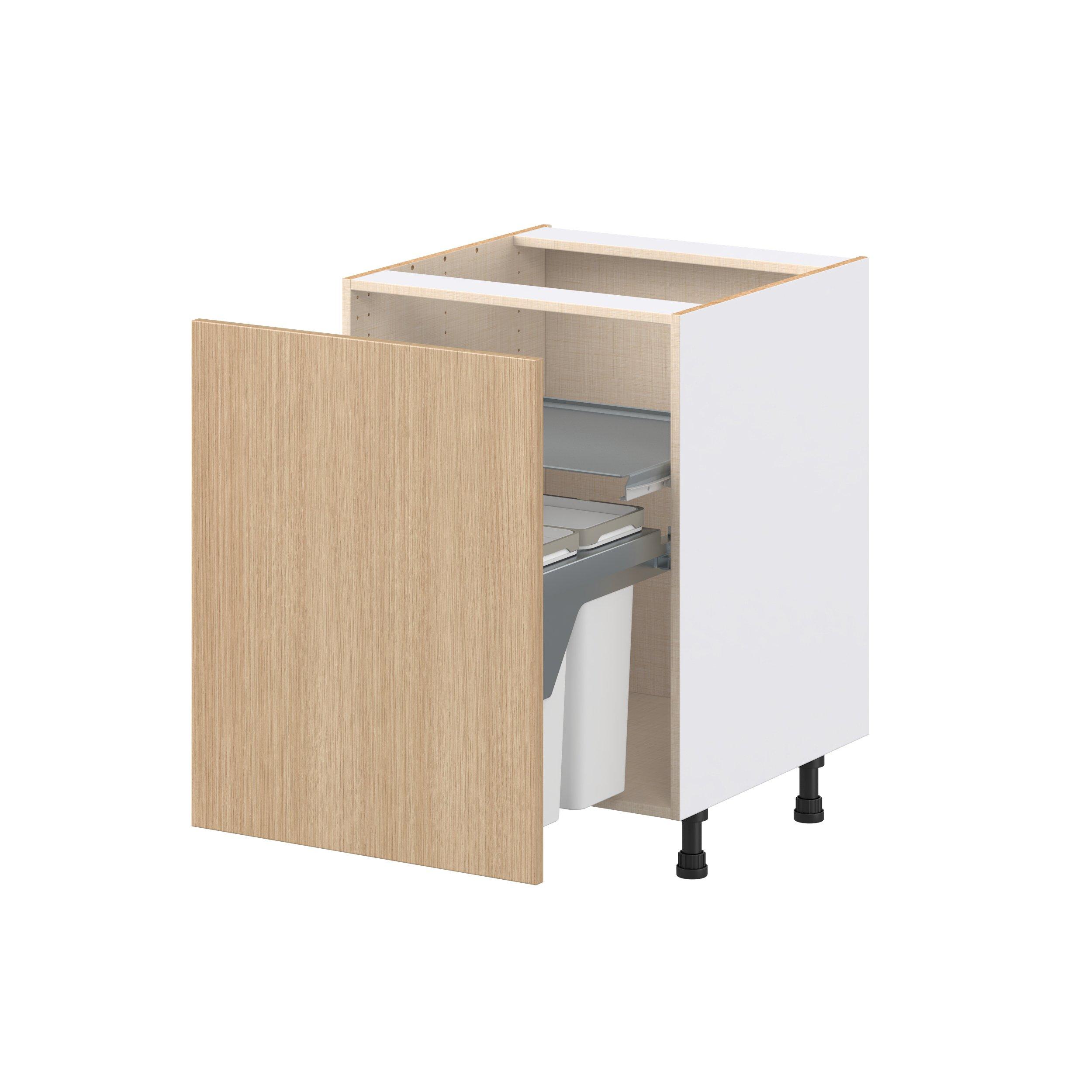 Glenwood 24 in. Mojavi Oak Trash Can Pull-Out Base Cabinet
