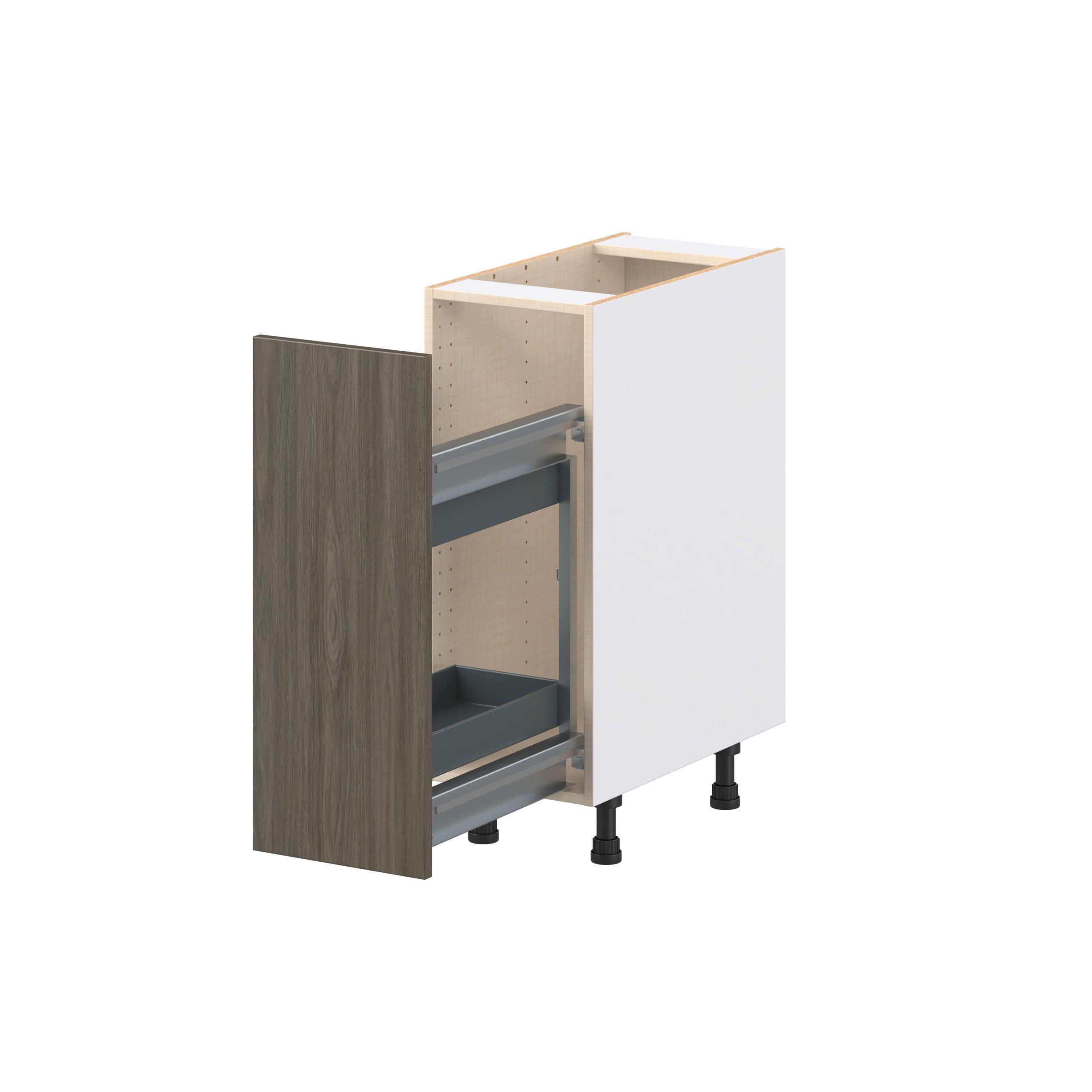 Glenwood 12 in. Burnt Walnut Spice Rack Pull-Out Base Cabinet