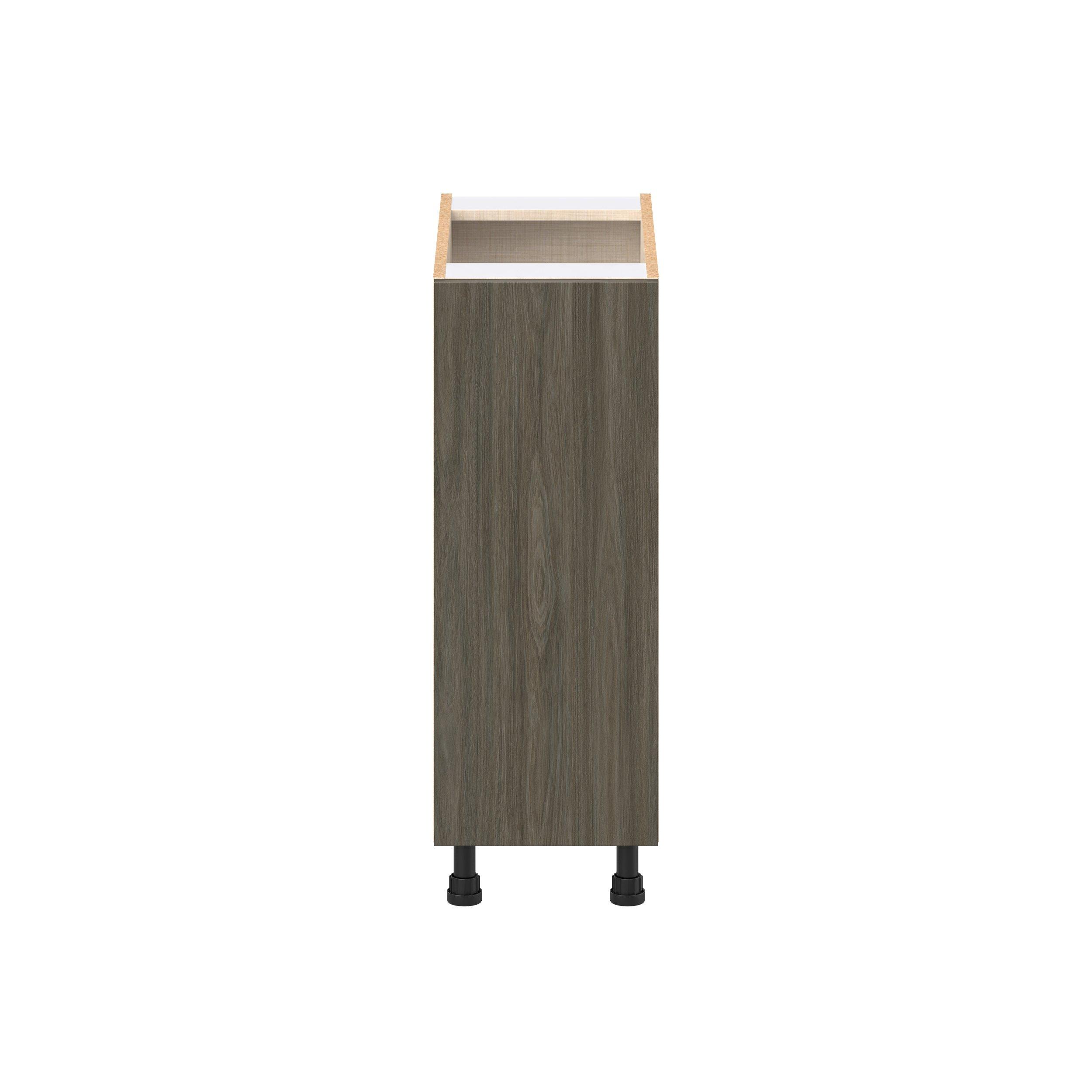 Glenwood 12 in. Burnt Walnut Spice Rack Pull-Out Base Cabinet
