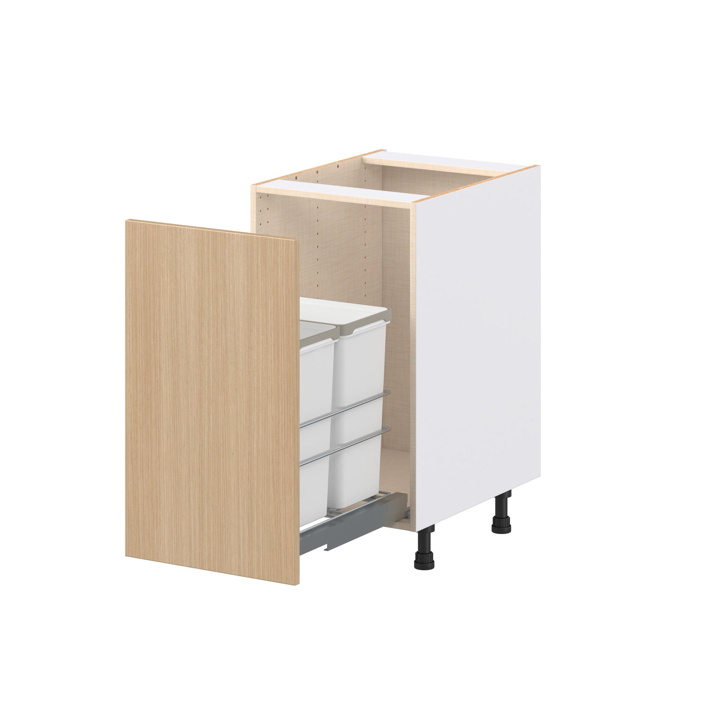 Glenwood 18 in. Mojavi Oak Trash Can Pull-Out Base Cabinet