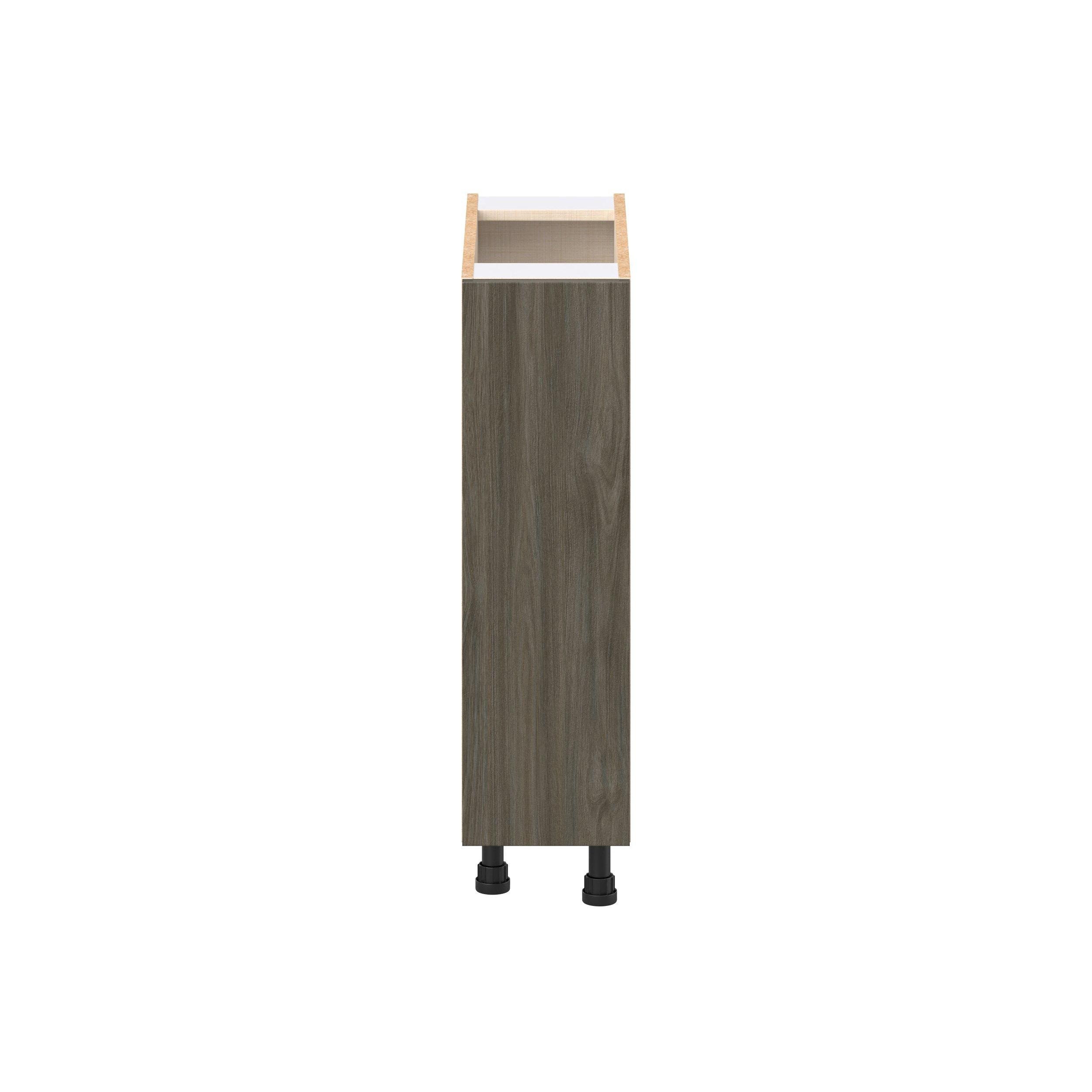 Glenwood 9 in. Burnt Walnut Spice Rack Pull-Out Base Cabinet