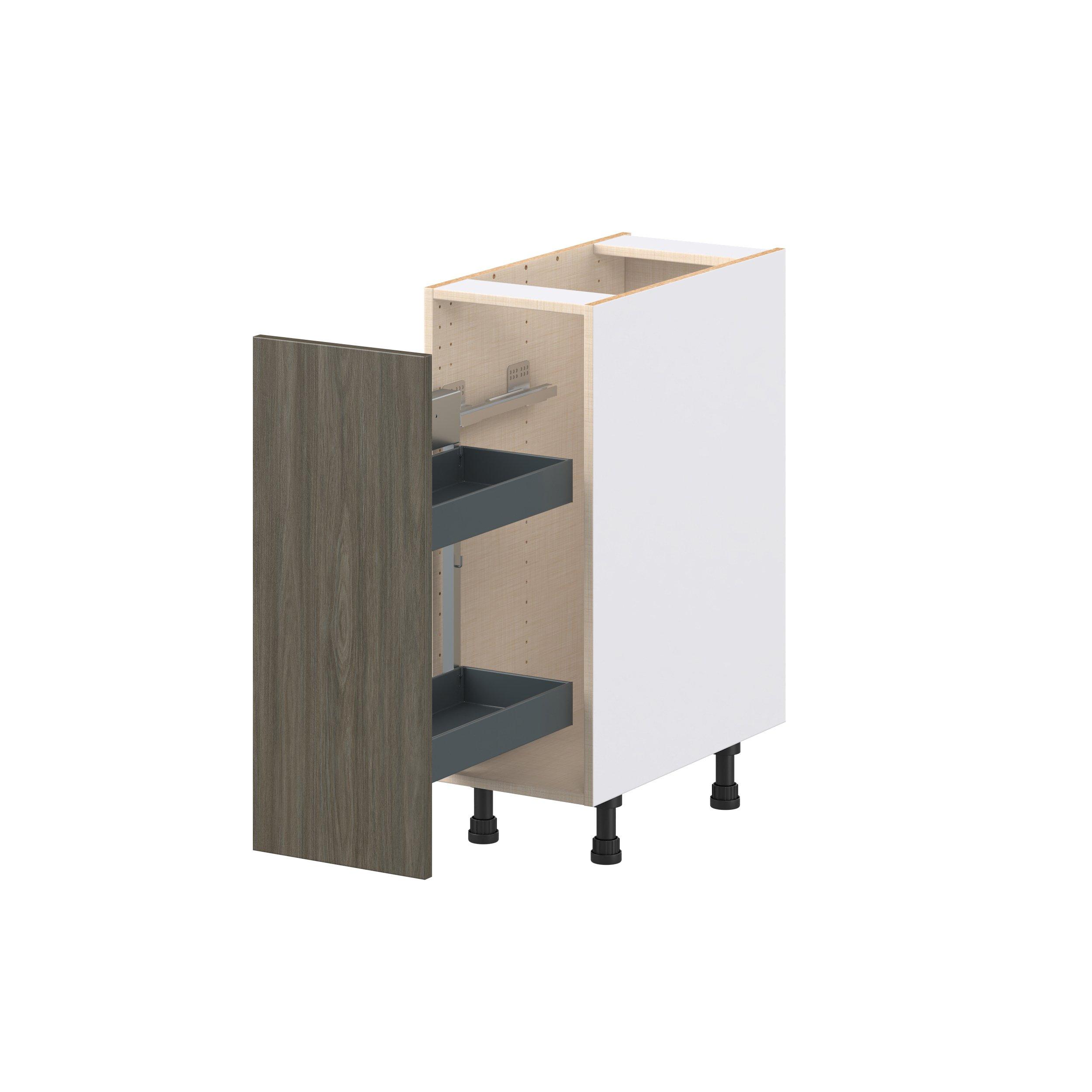 Glenwood 12 in. Burnt Walnut Spice Rack Pull-Out Base Cabinet