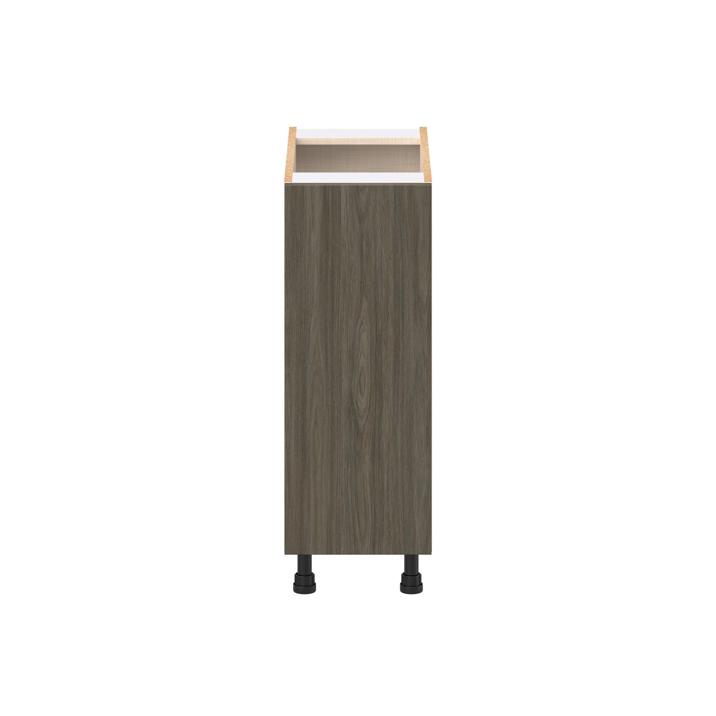 Glenwood 12 in. Burnt Walnut Spice Rack Pull-Out Base Cabinet