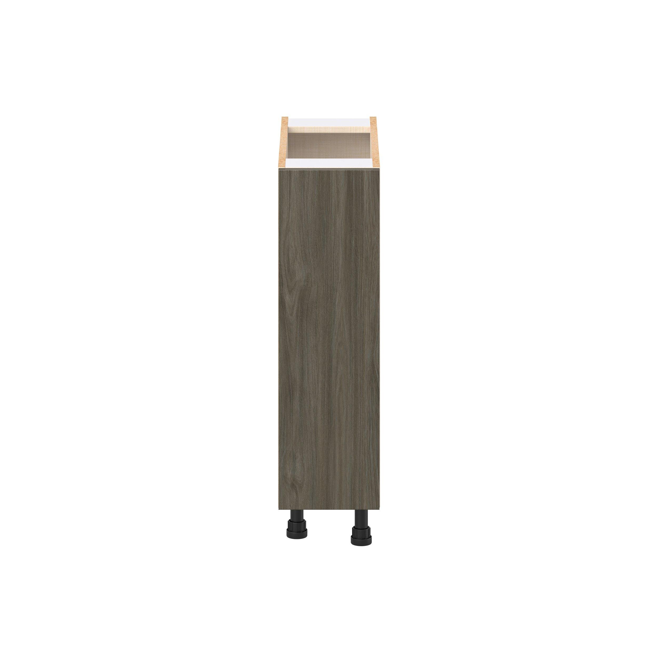 Glenwood 9 in. Burnt Walnut Spice Rack Pull-Out Base Cabinet