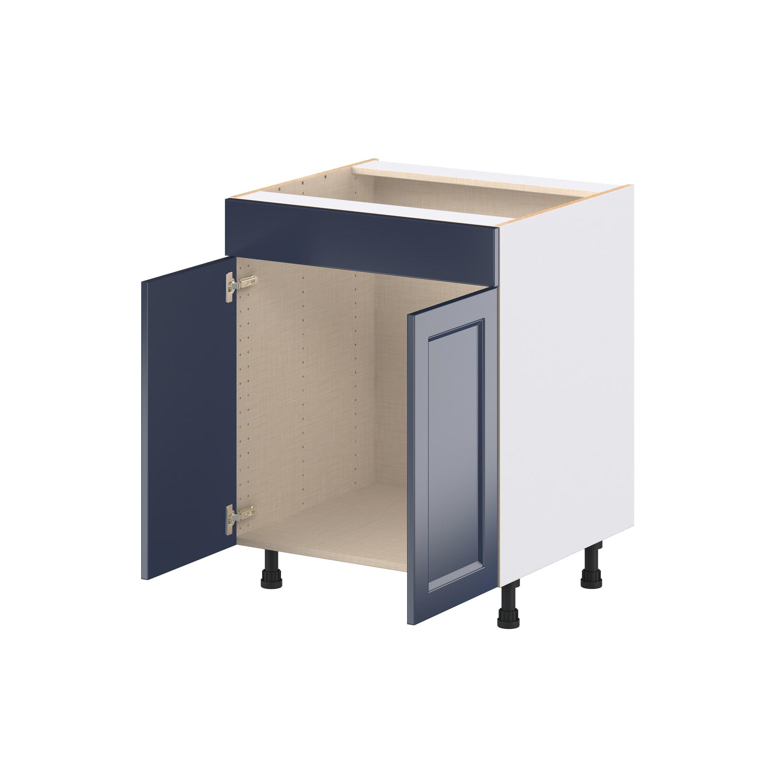 Peachtree 27 in. Painted Midnight Blue Sink Base Cabinet with False Front