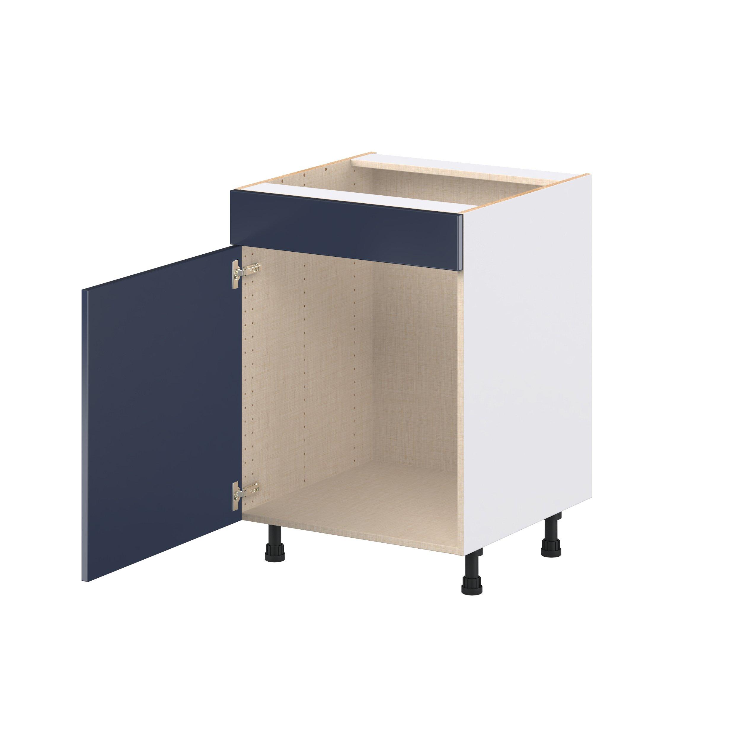 Peachtree 24 in. Painted Midnight Blue Sink Base Cabinet with False Front