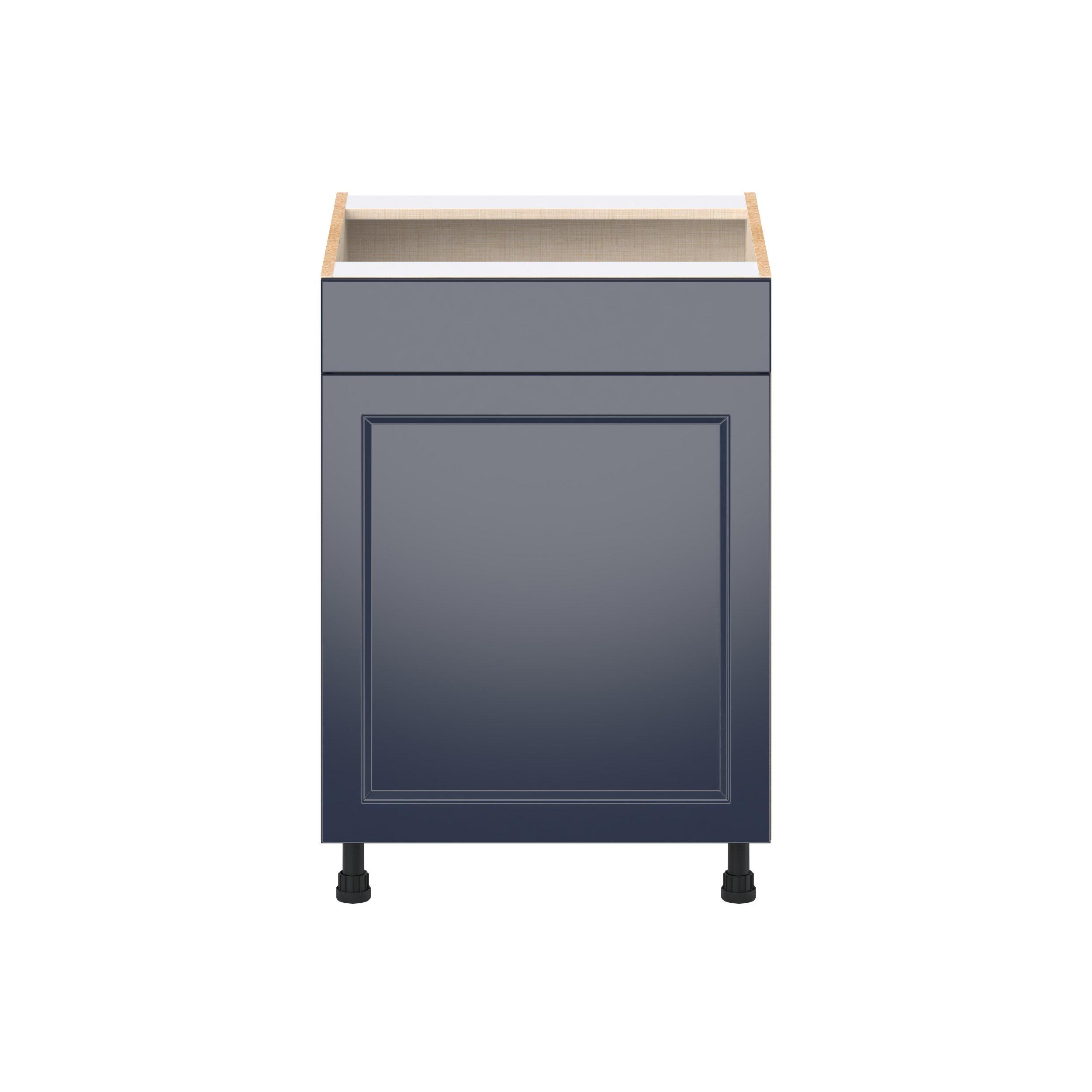 Peachtree 24 in. Painted Midnight Blue Sink Base Cabinet with False Front