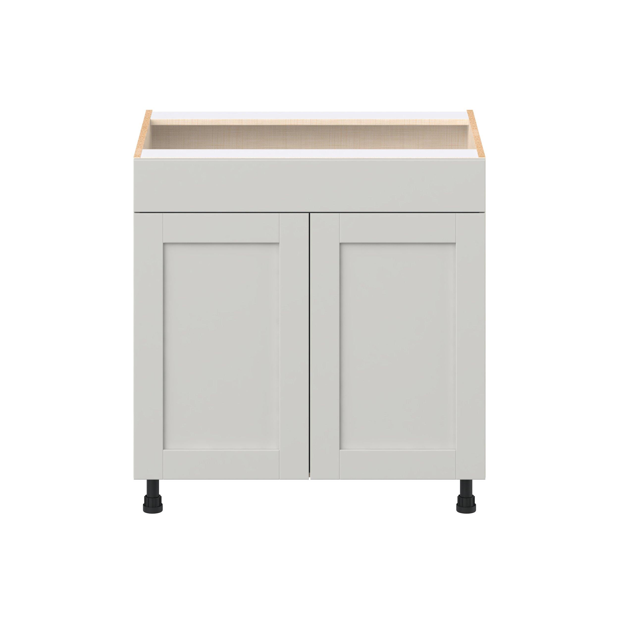 Summerhill 33 in. Light Gray Sink Base Cabinet with False Front