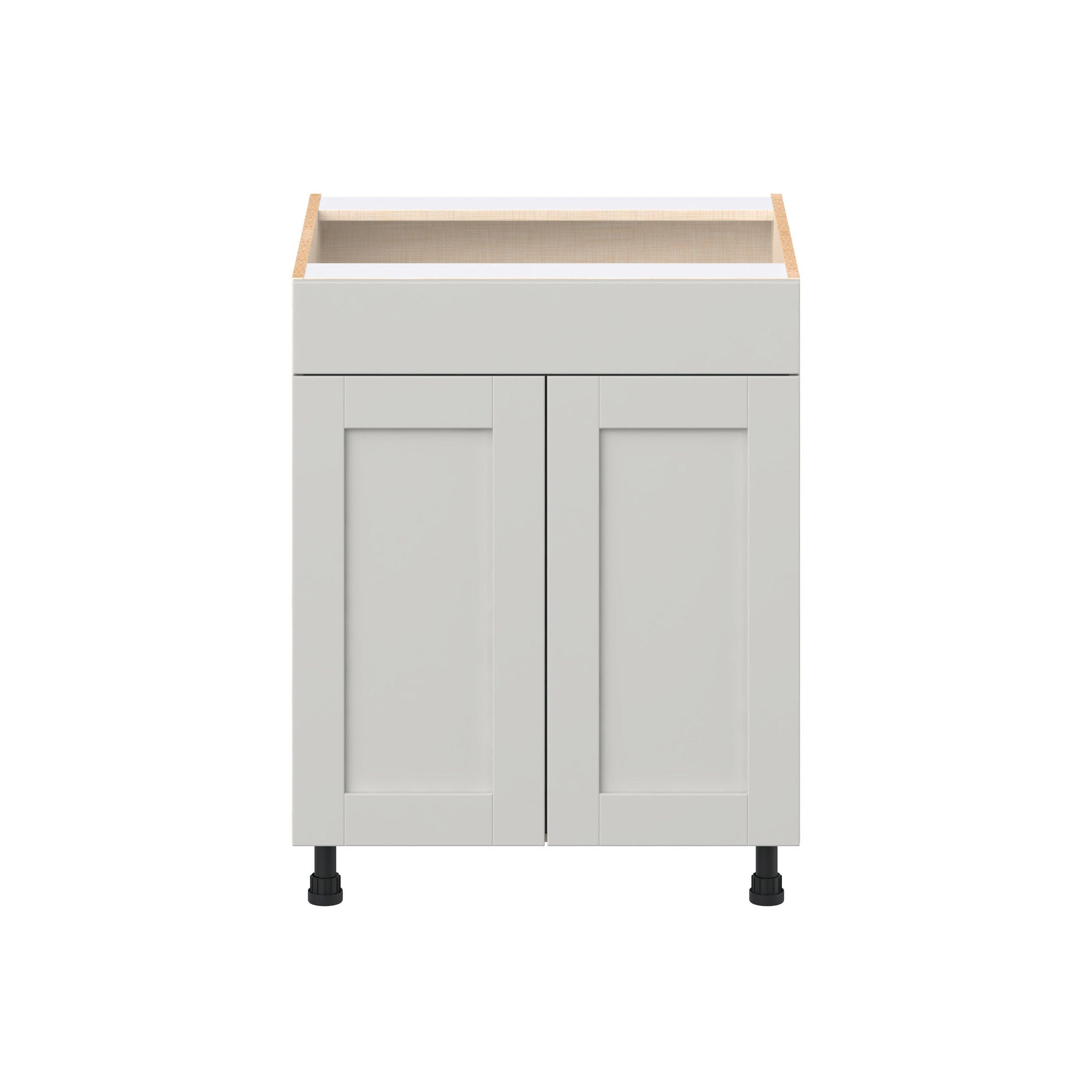 Summerhill 27 in. Light Gray Sink Base Cabinet with False Front