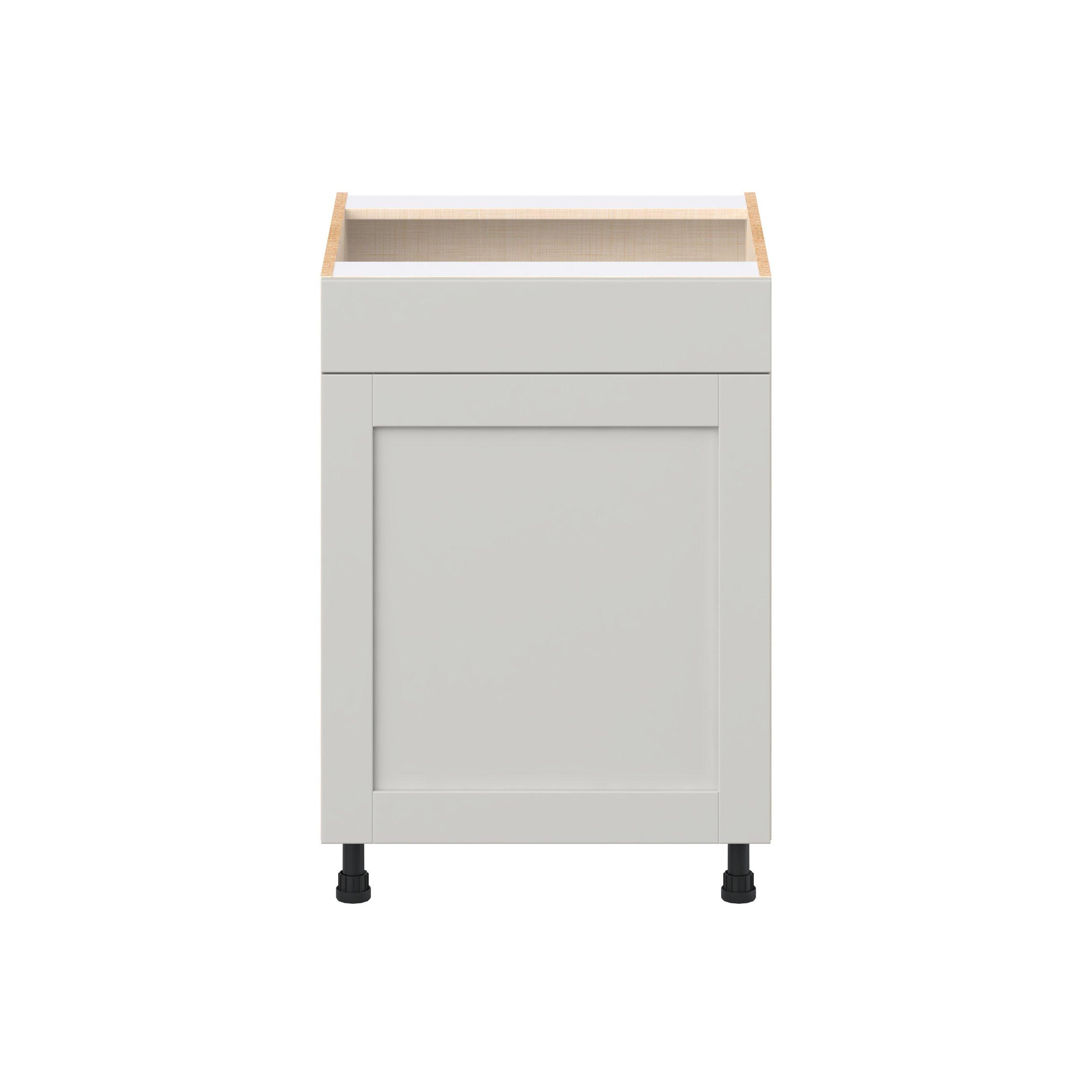 Summerhill 24 in. Light Gray Sink Base Cabinet with False Front