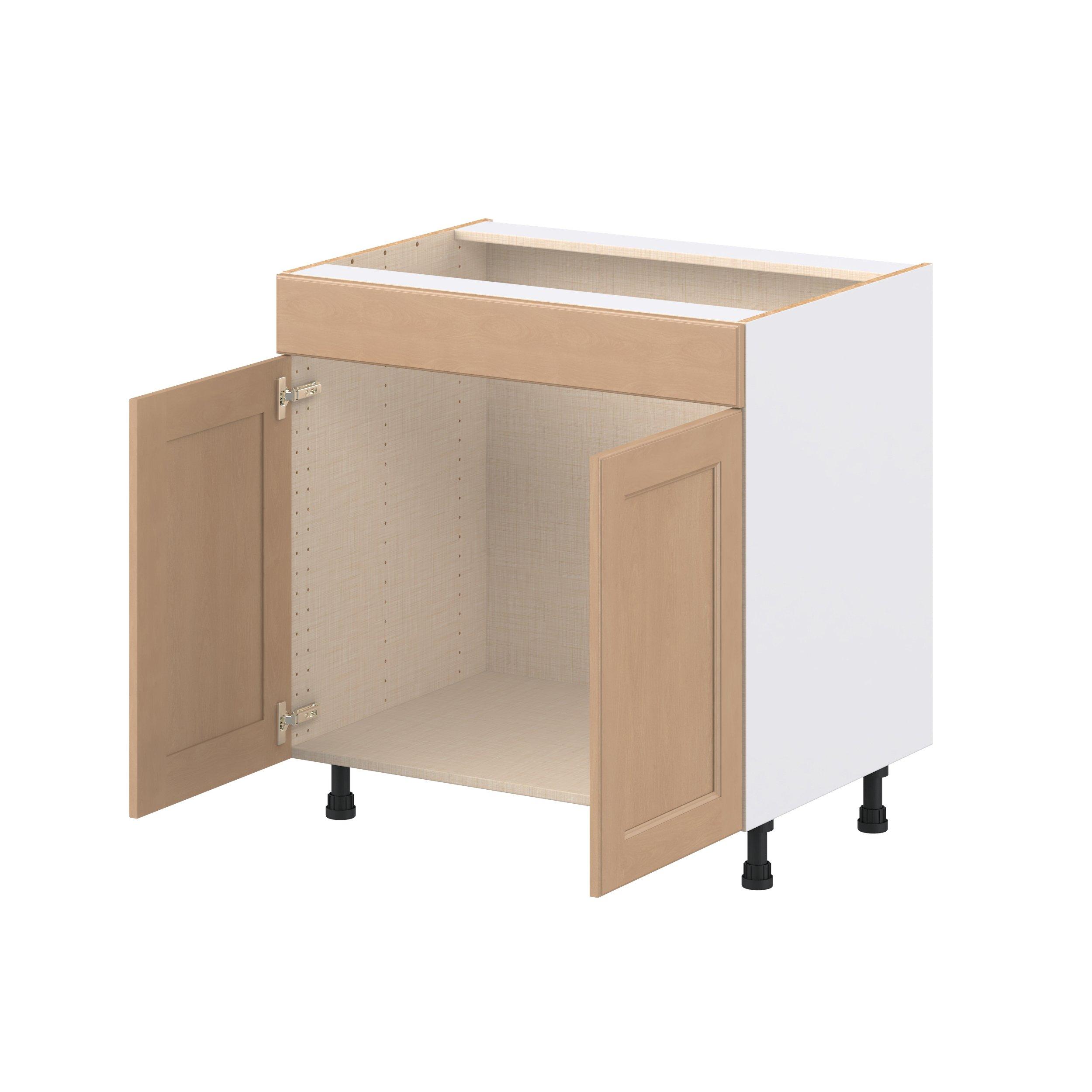 Sugarhill 33 in. Stained Sugar Cookie Sink Base Cabinet with False Front