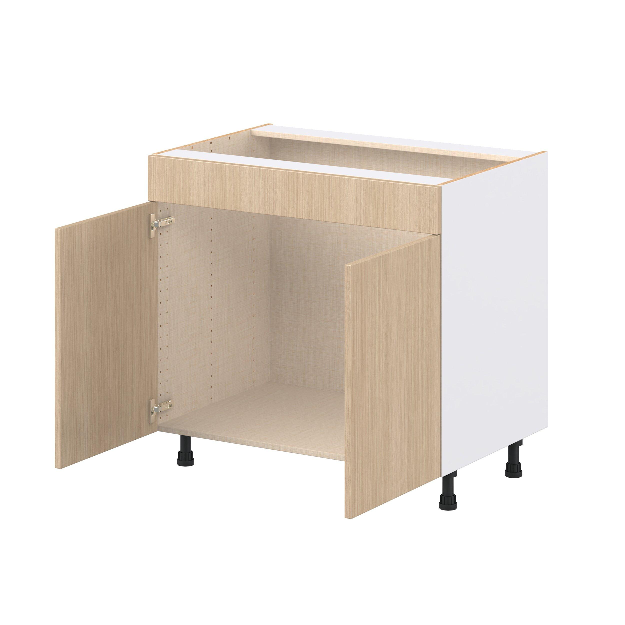 Glenwood 36 in. Mojavi Oak Sink Base Cabinet with False Front