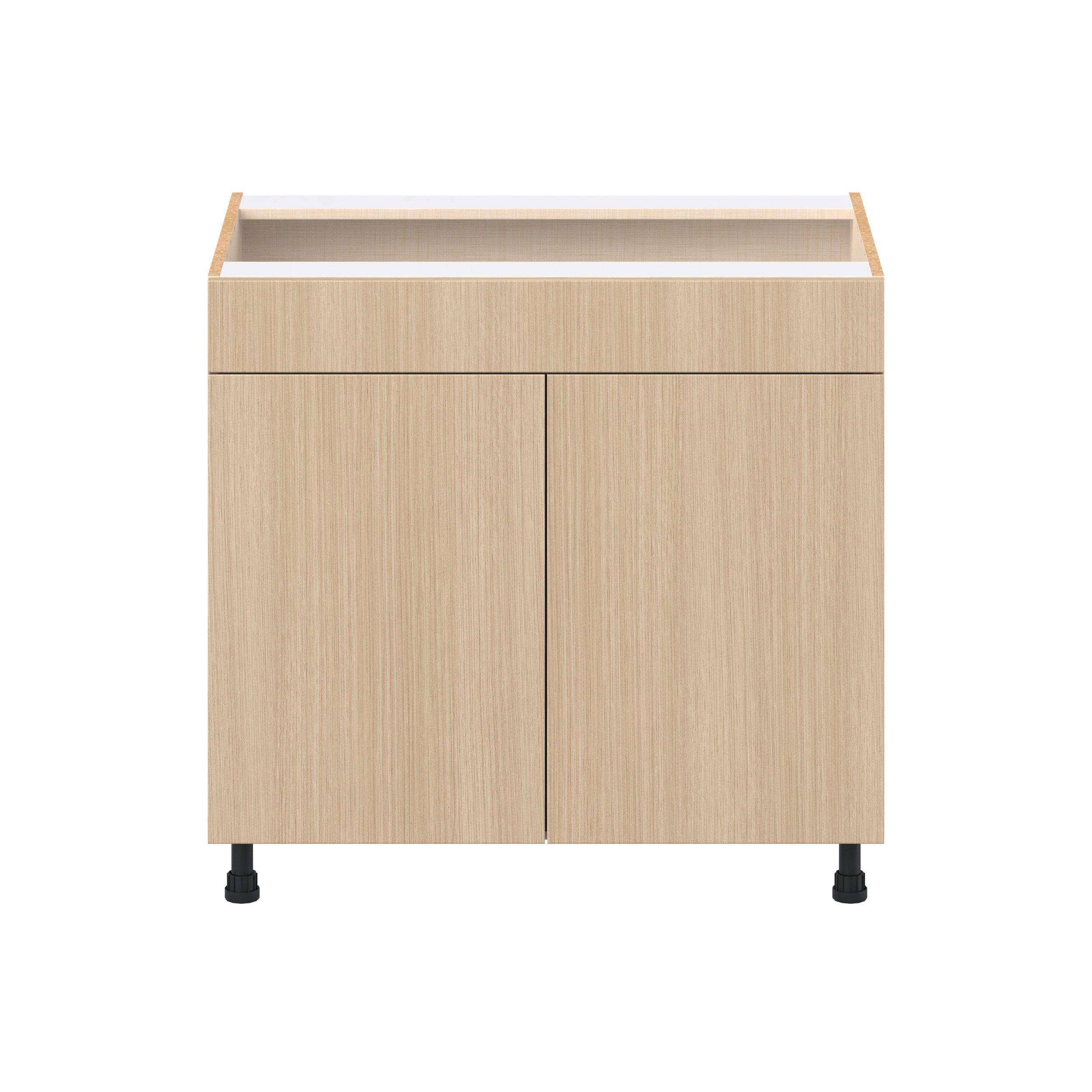 Glenwood 36 in. Mojavi Oak Sink Base Cabinet with False Front