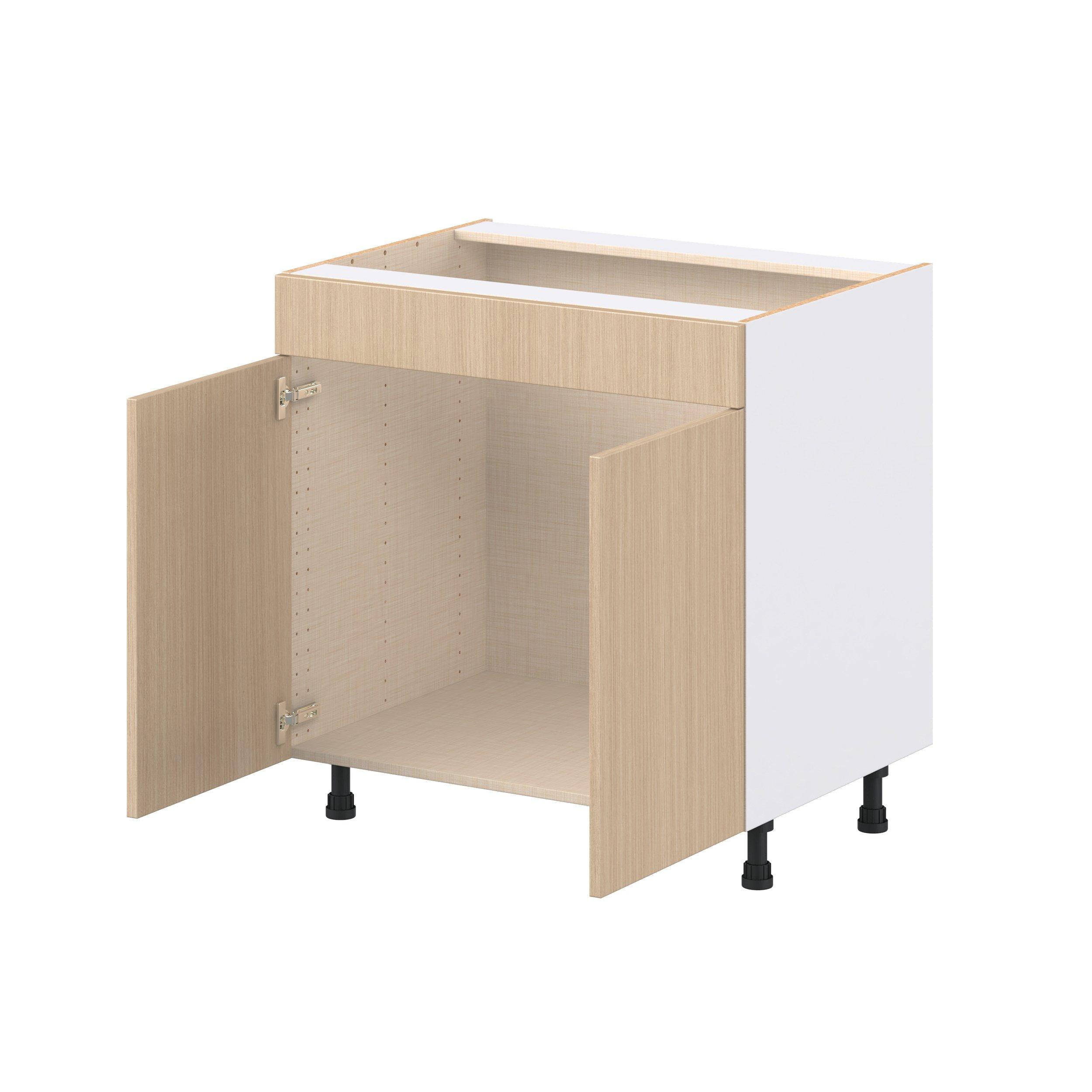 Glenwood 33 in. Mojavi Oak Sink Base Cabinet with False Front