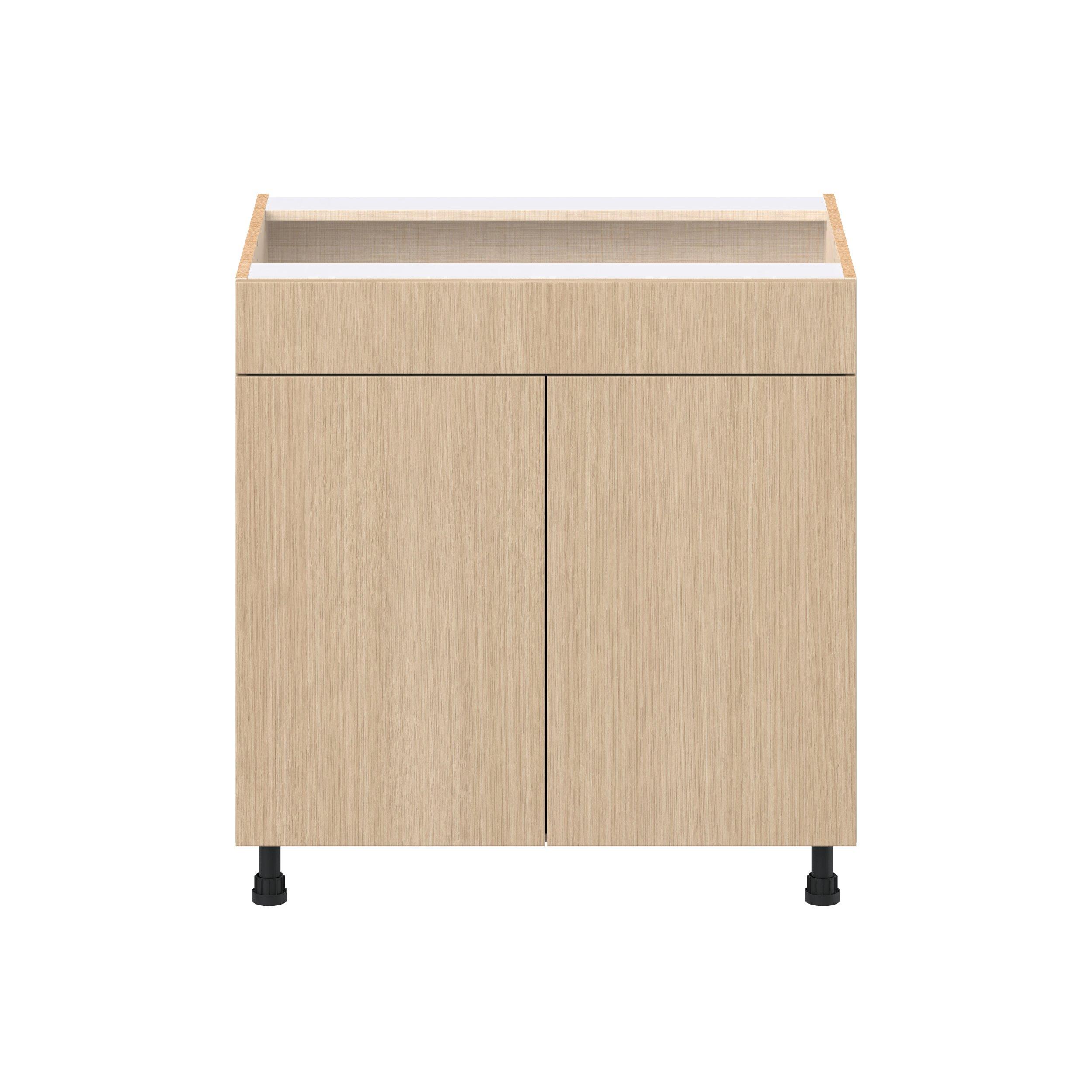 Glenwood 33 in. Mojavi Oak Sink Base Cabinet with False Front