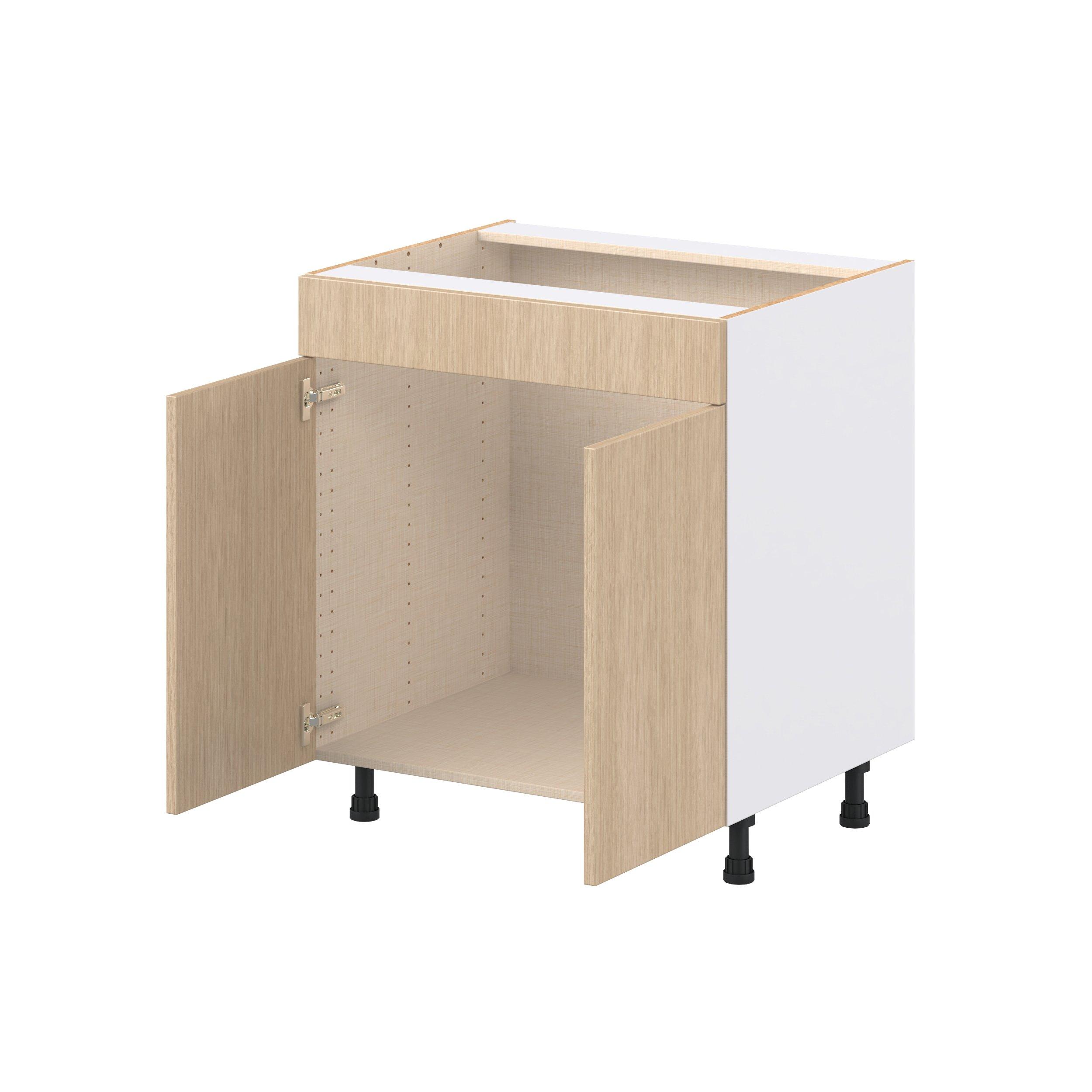 Glenwood 30 in. Mojavi Oak Sink Base Cabinet with False Front
