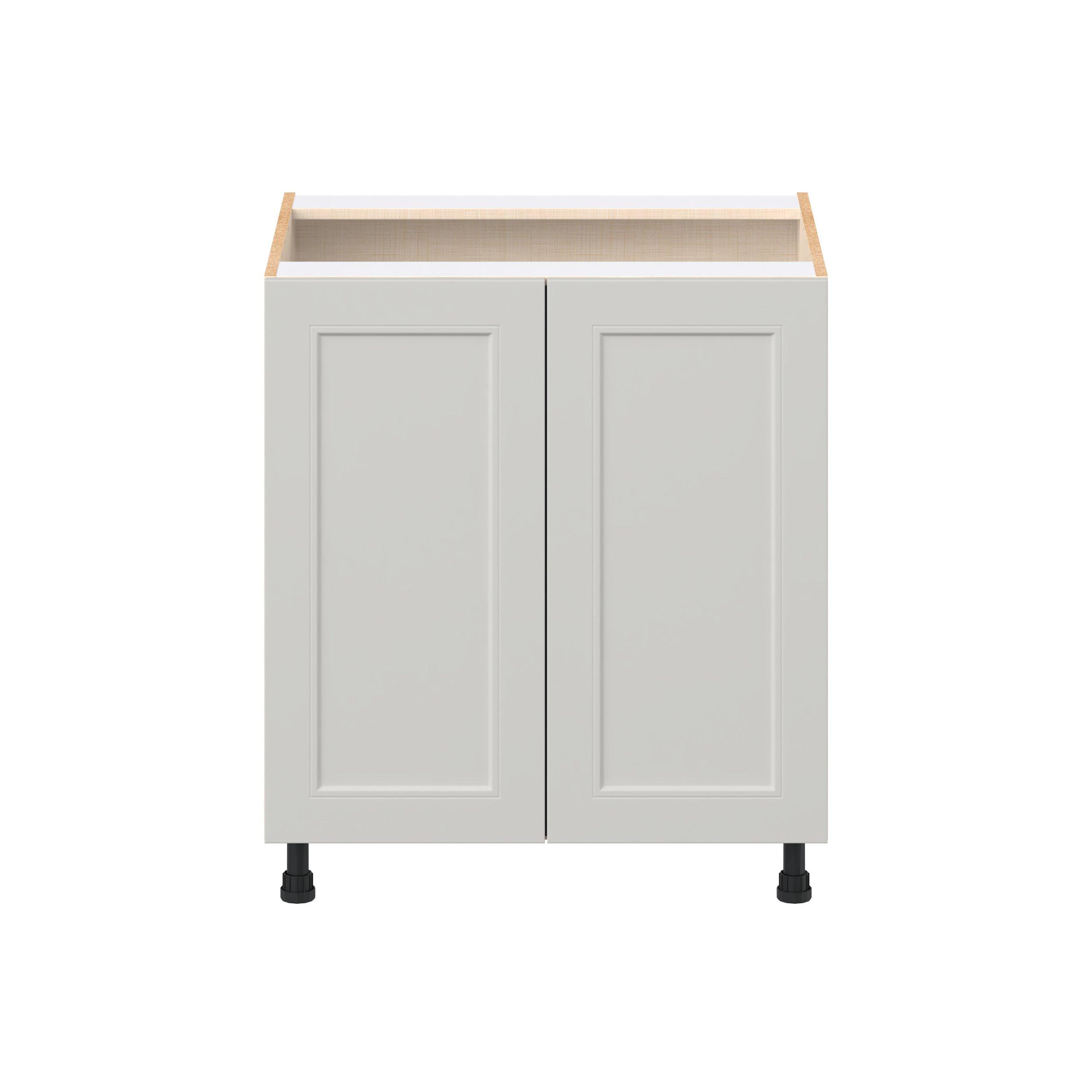 Lenox 30 in. Painted Light Gray Sink Base Cabinet