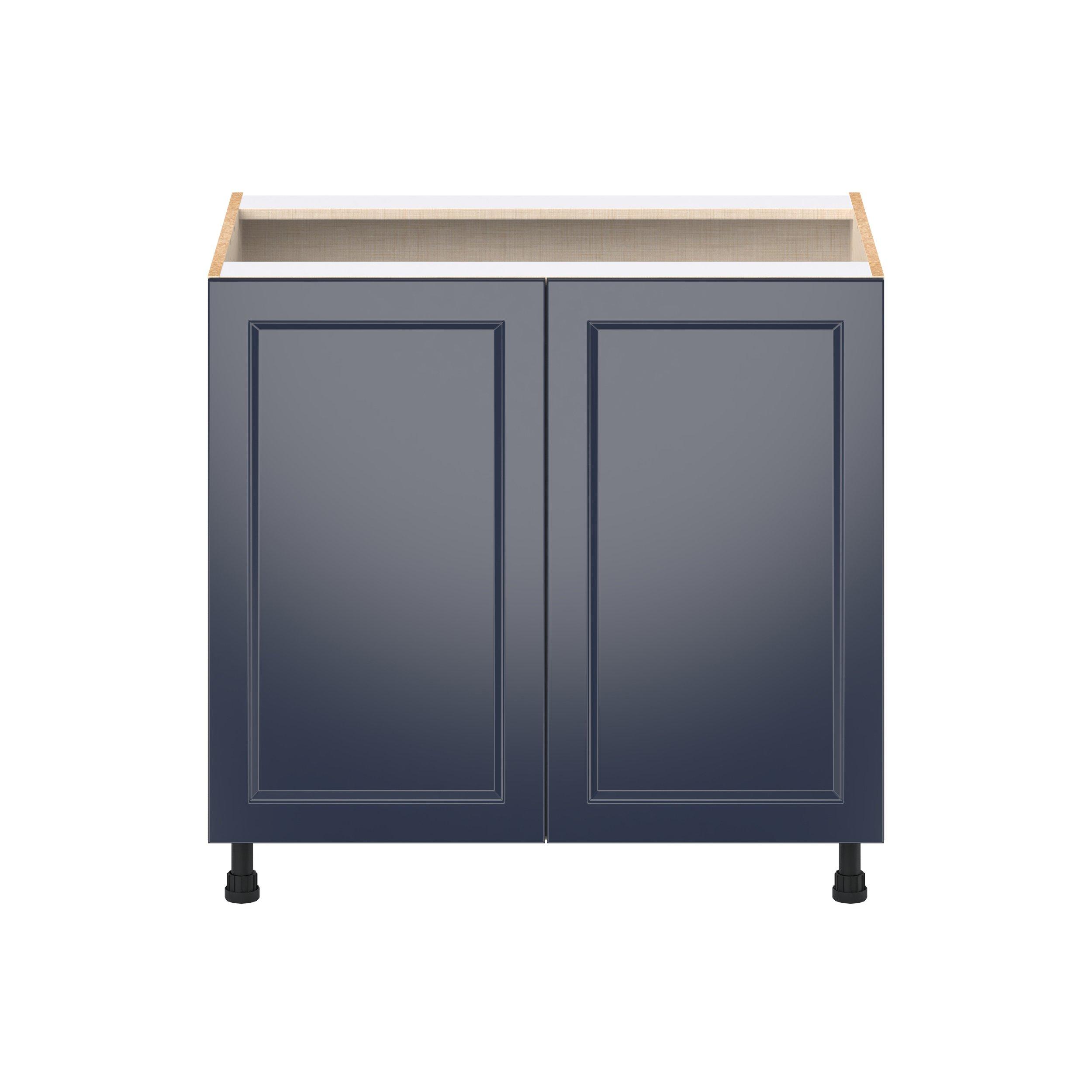 Peachtree 36 in. Painted Midnight Blue Sink Base Cabinet