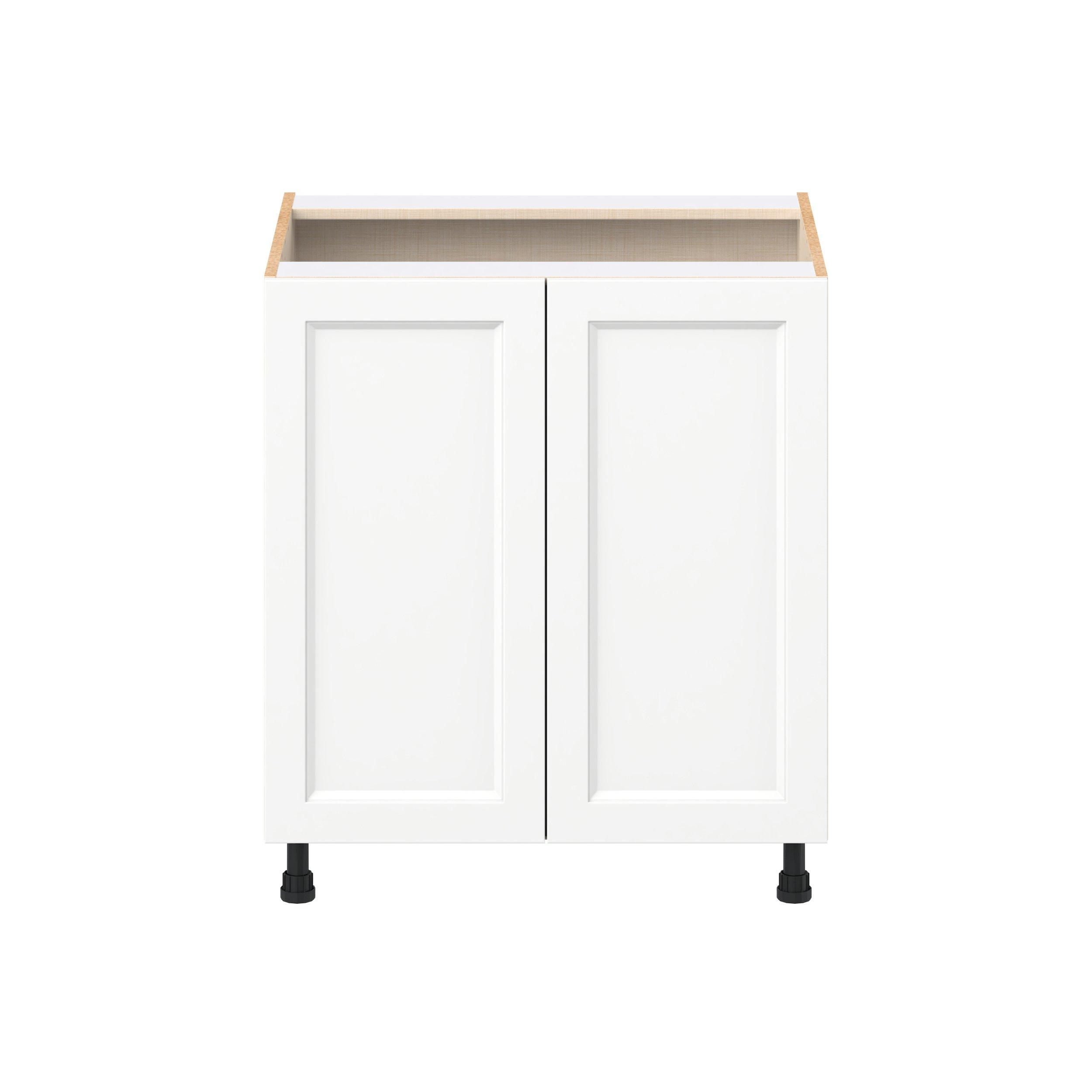Peachtree 30 in. Painted Bright White Sink Base Cabinet
