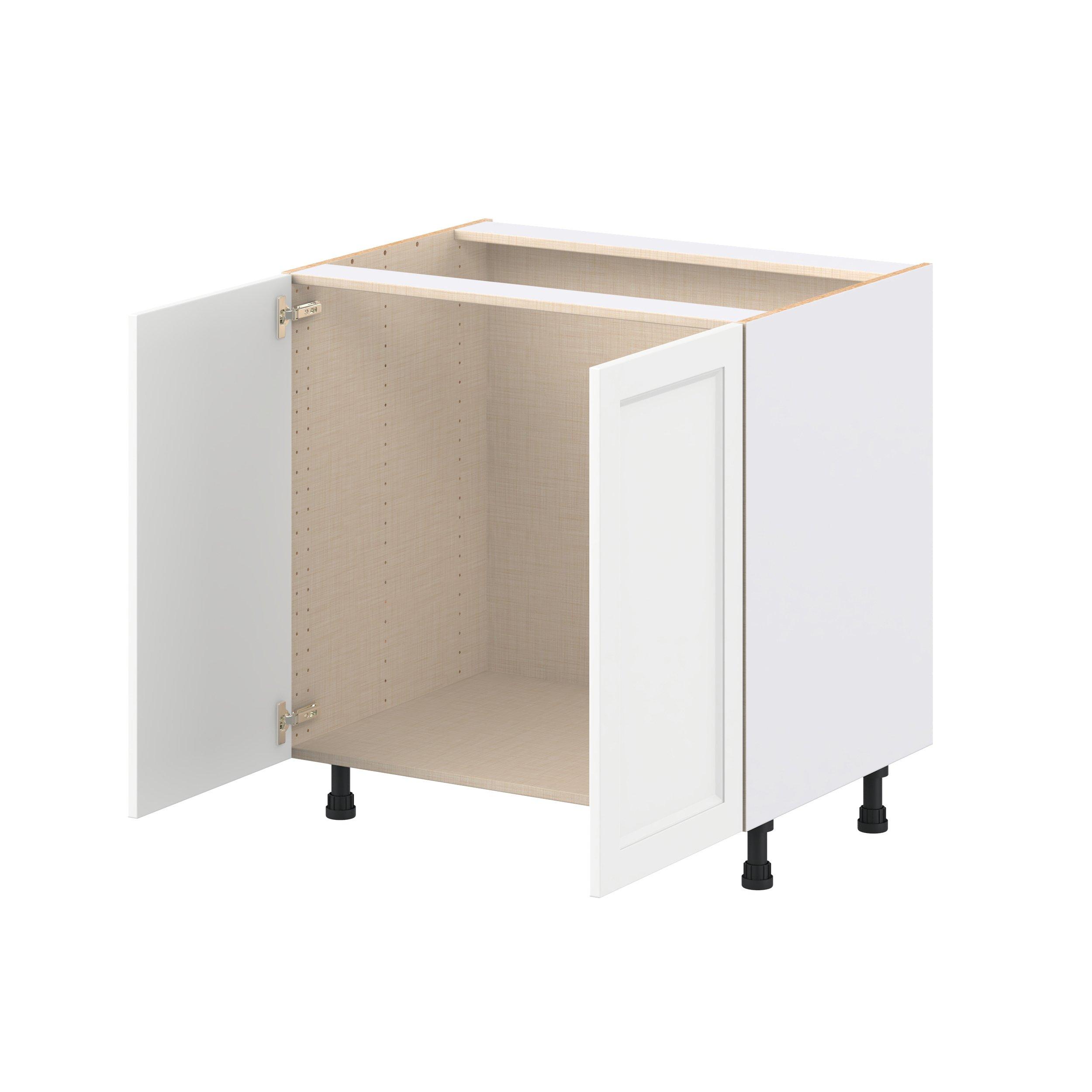 Peachtree 33 in. Painted Bright White Sink Base Cabinet