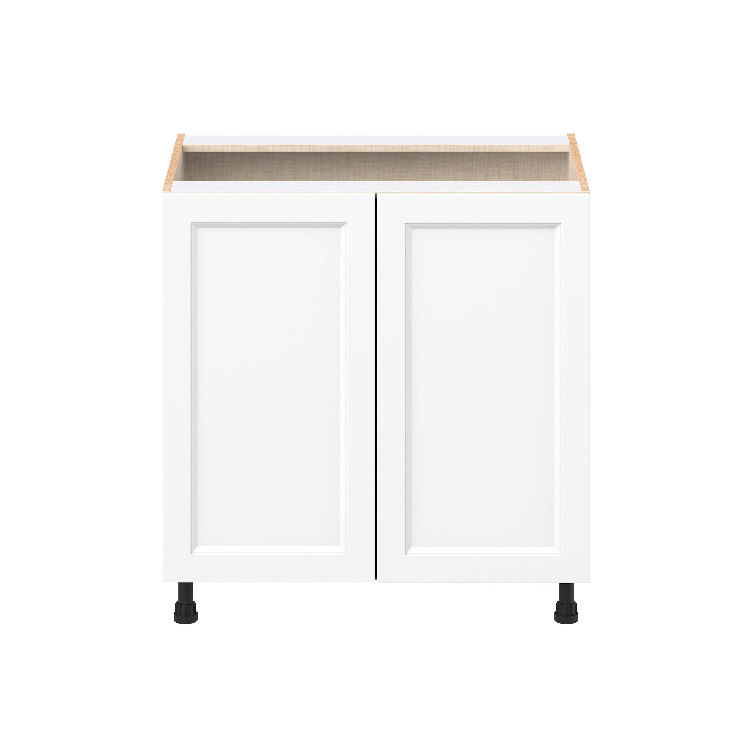 Peachtree 33 in. Painted Bright White Sink Base Cabinet