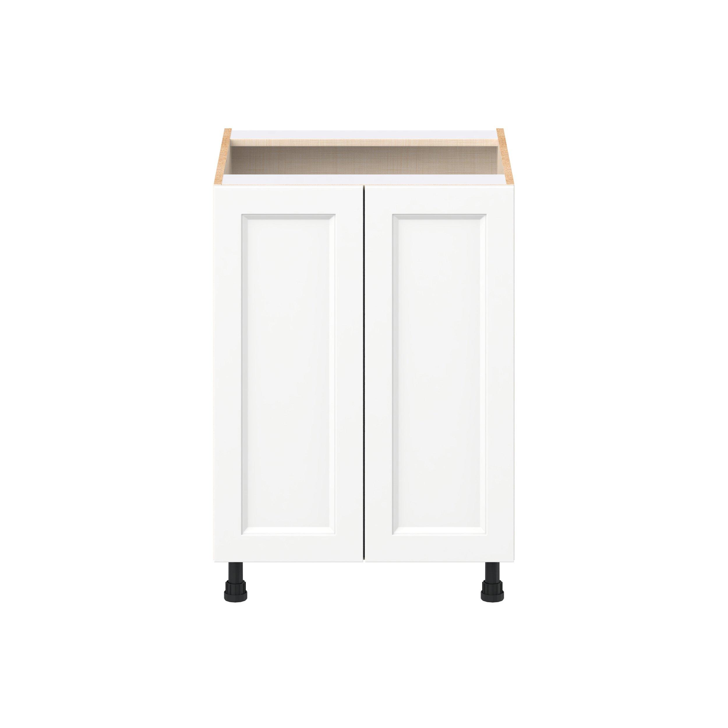 Peachtree 24 in. Painted Bright White Sink Base Cabinet