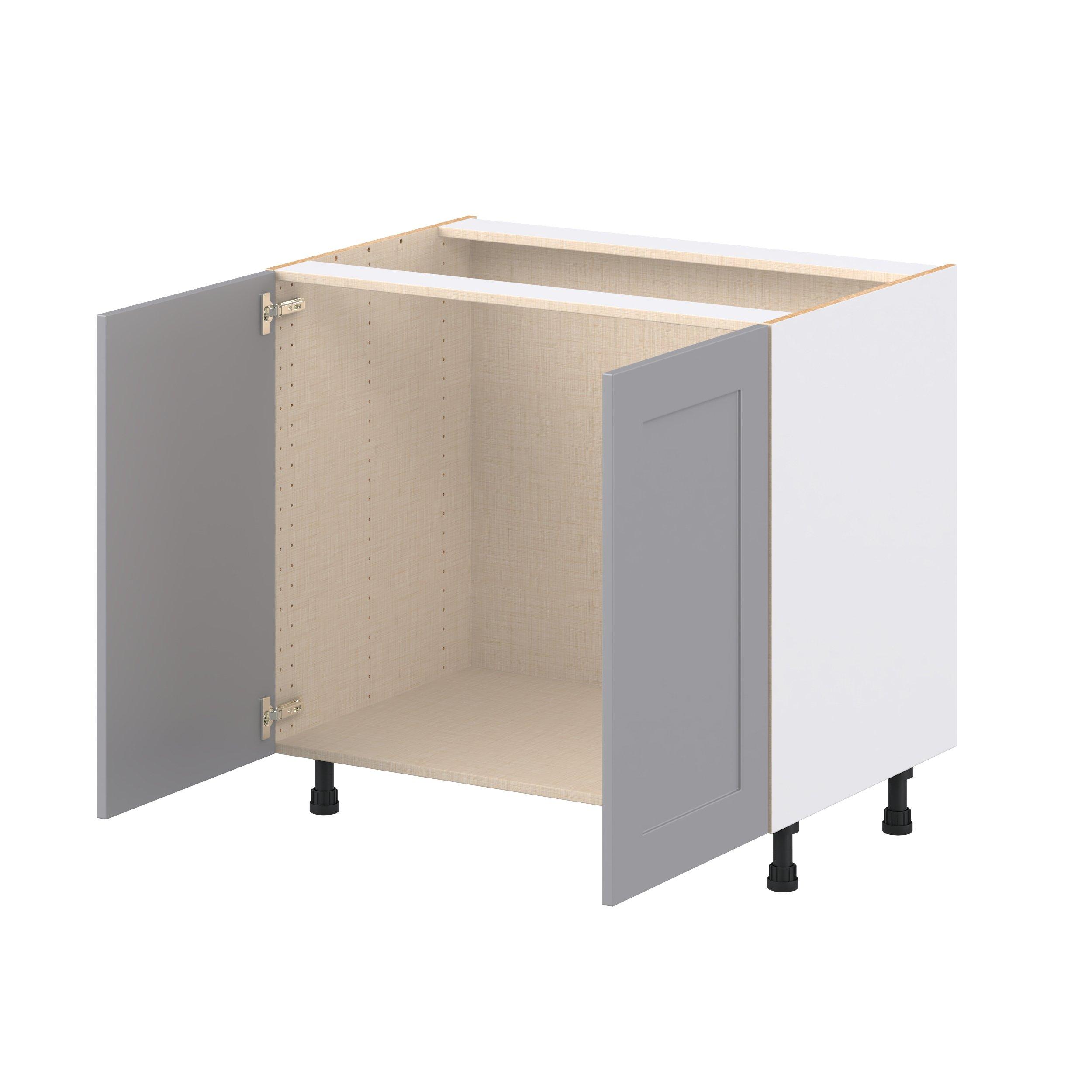 Candler 36 in. Painted Slate Gray Sink Base Cabinet