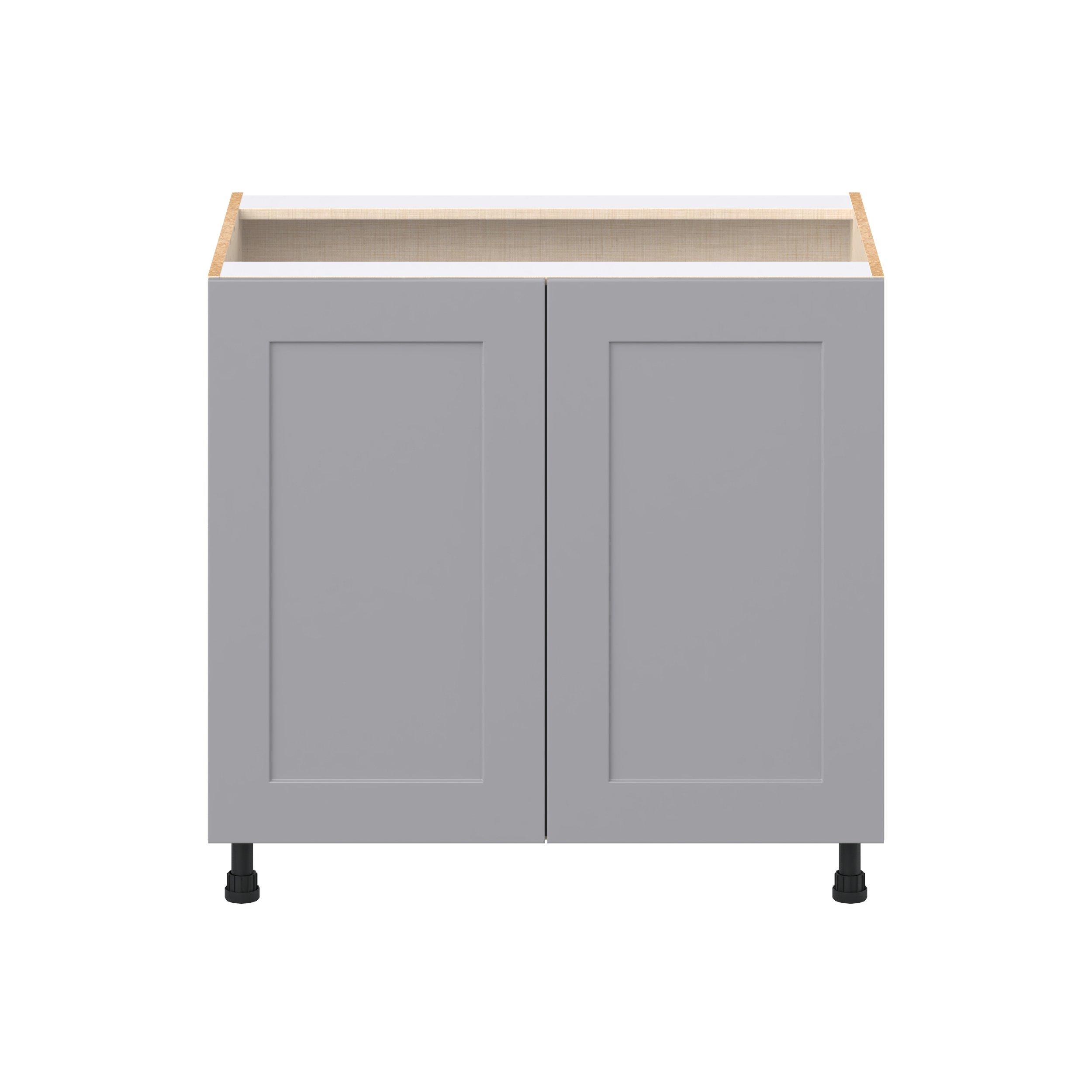 Candler 36 in. Painted Slate Gray Sink Base Cabinet