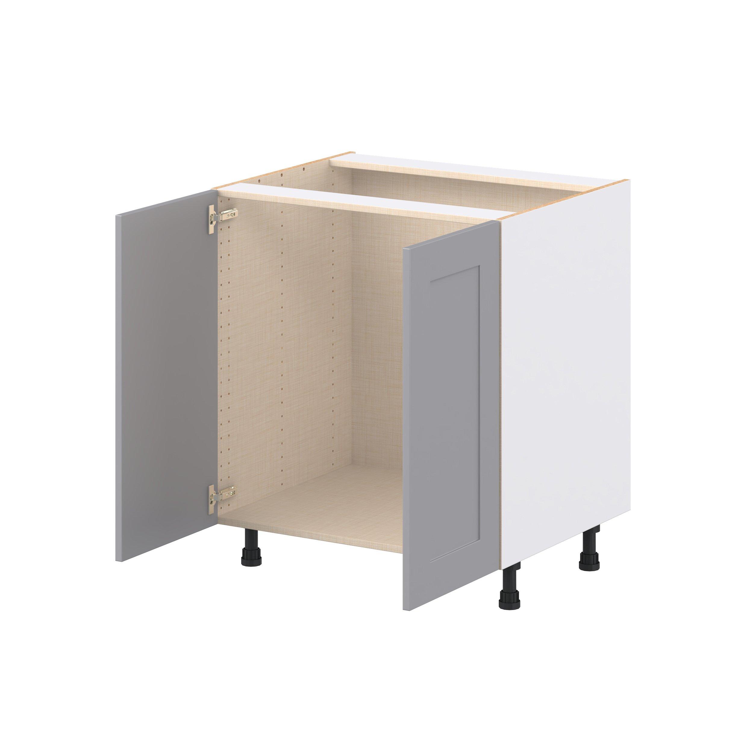 Candler 27 in. Painted Slate Gray Sink Base Cabinet