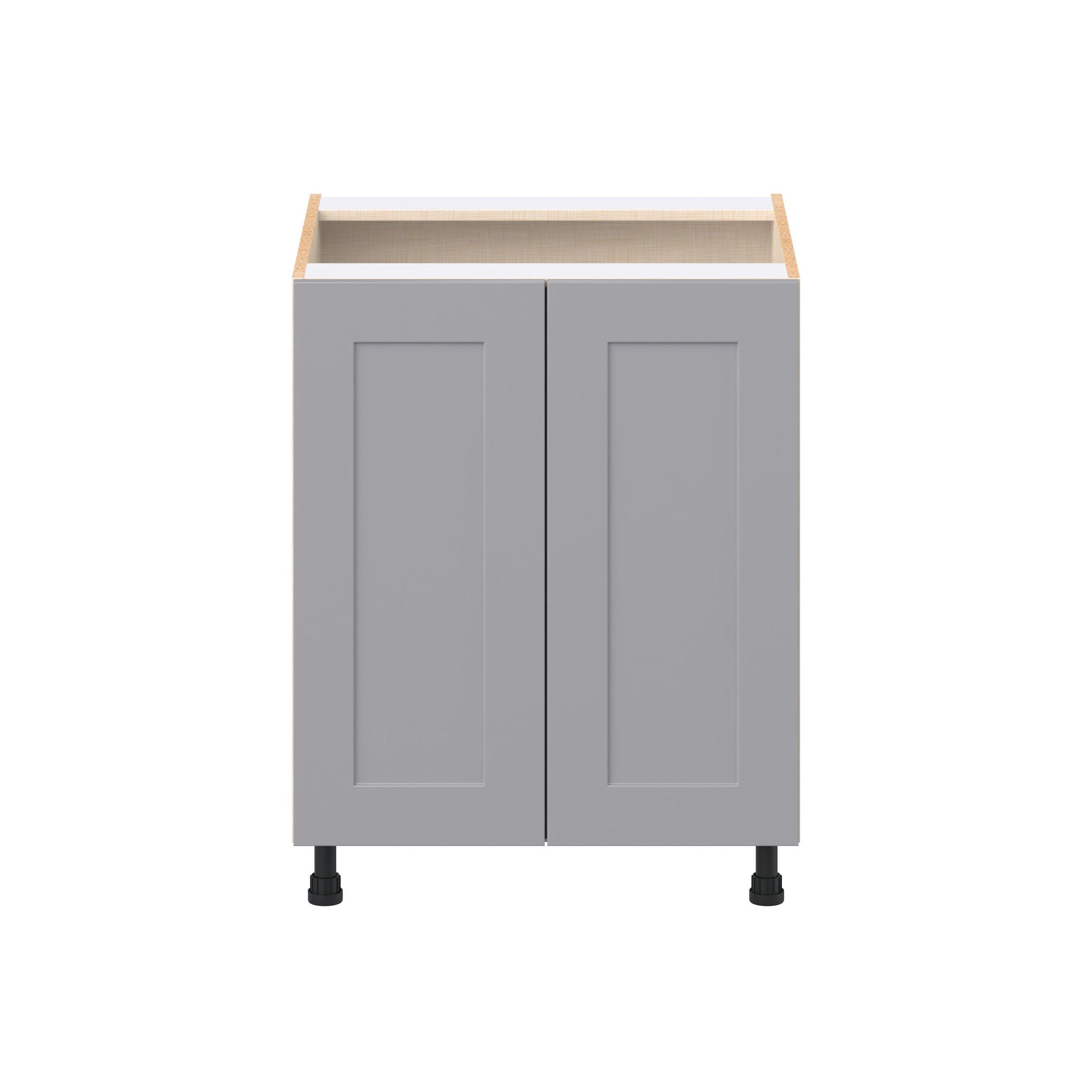 Candler 27 in. Painted Slate Gray Sink Base Cabinet