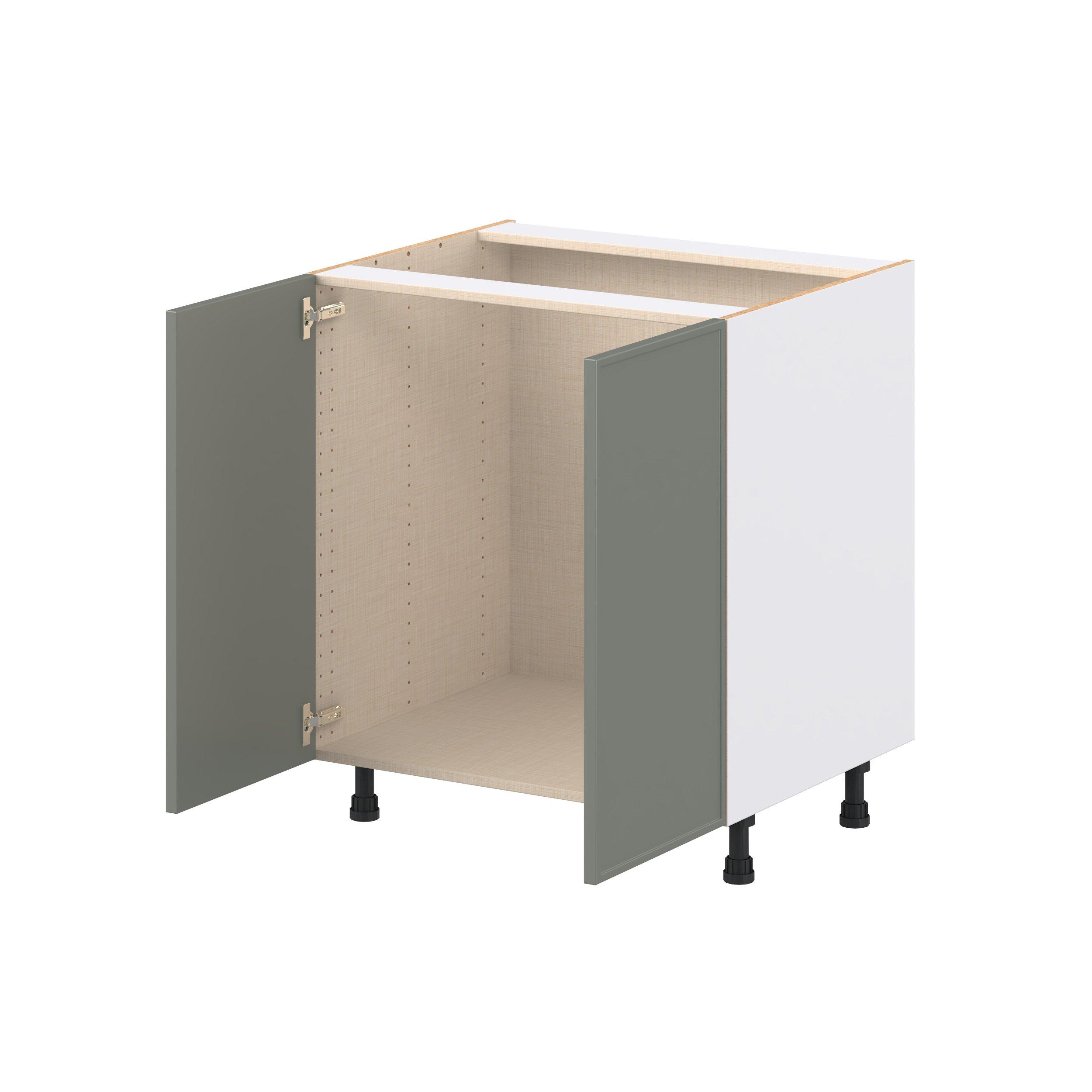 Linden 30 in. Painted Moss Green Sink Base Cabinet