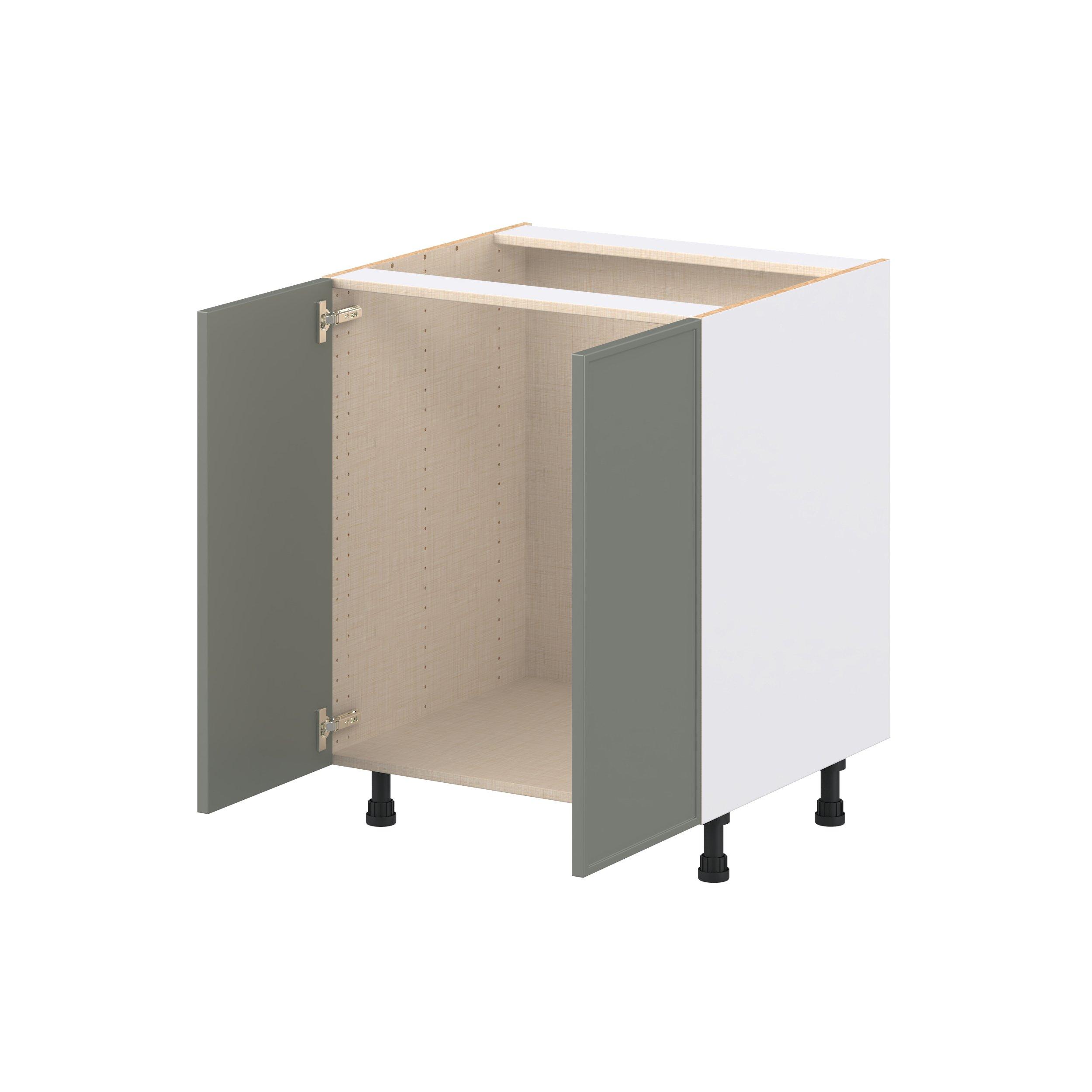 Linden 27 in. Painted Moss Green Sink Base Cabinet