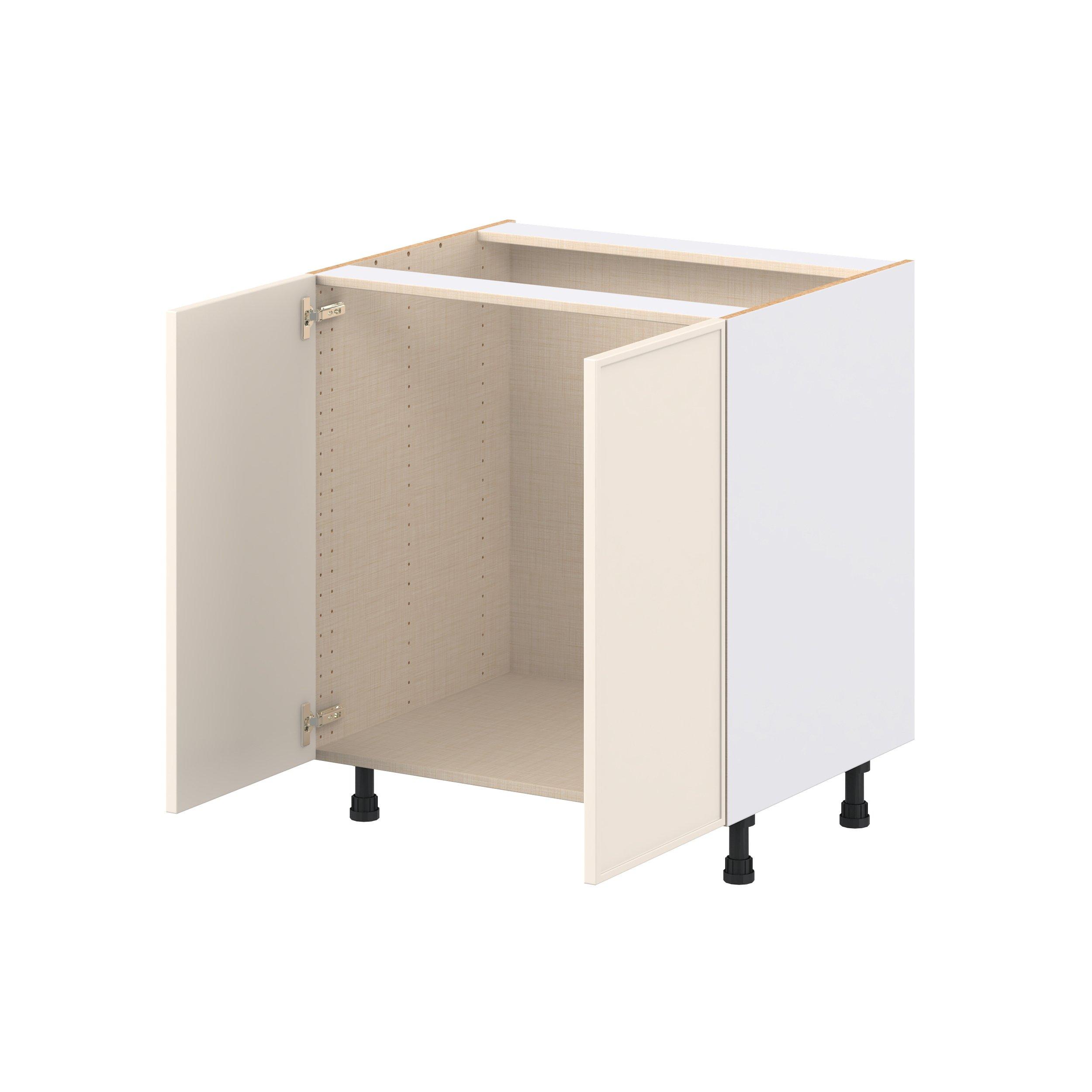 Linden 30 in. Painted Washed Linen Sink Base Cabinet